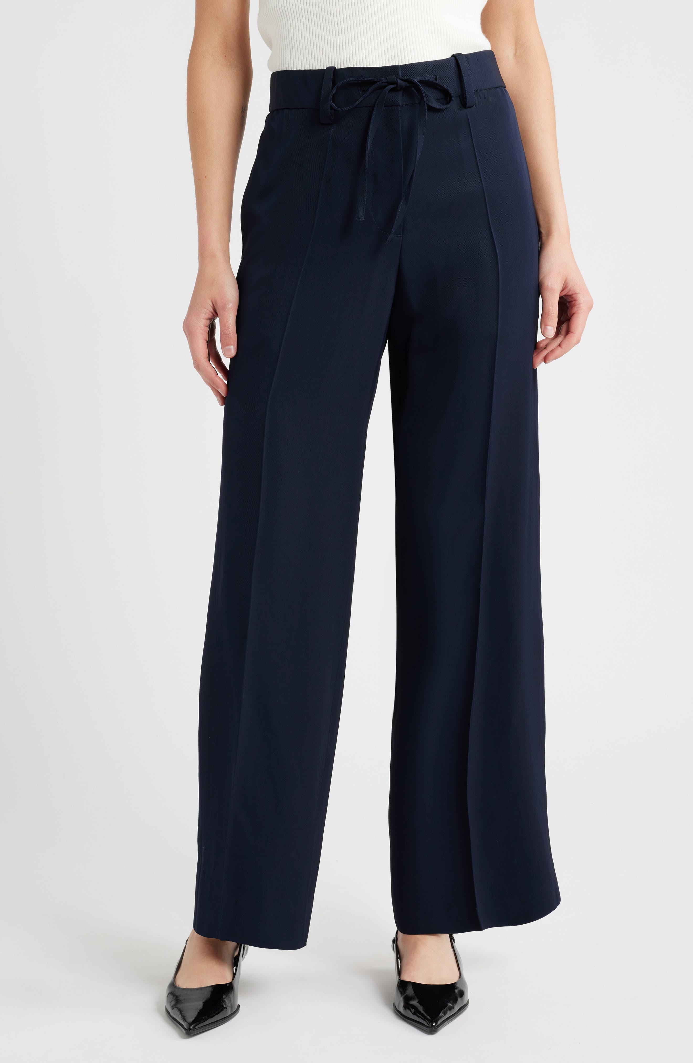 Wide Leg Drawstring Pants - image 1