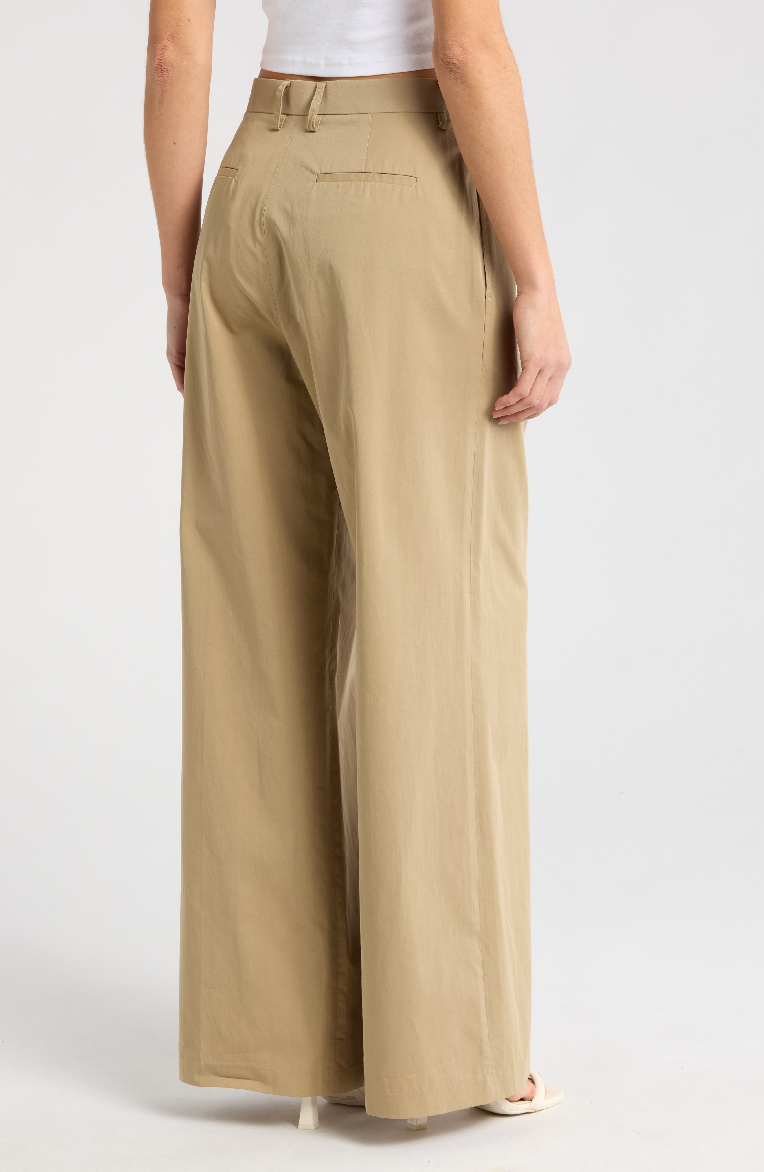 Pleated Wide Leg Pants - image 2