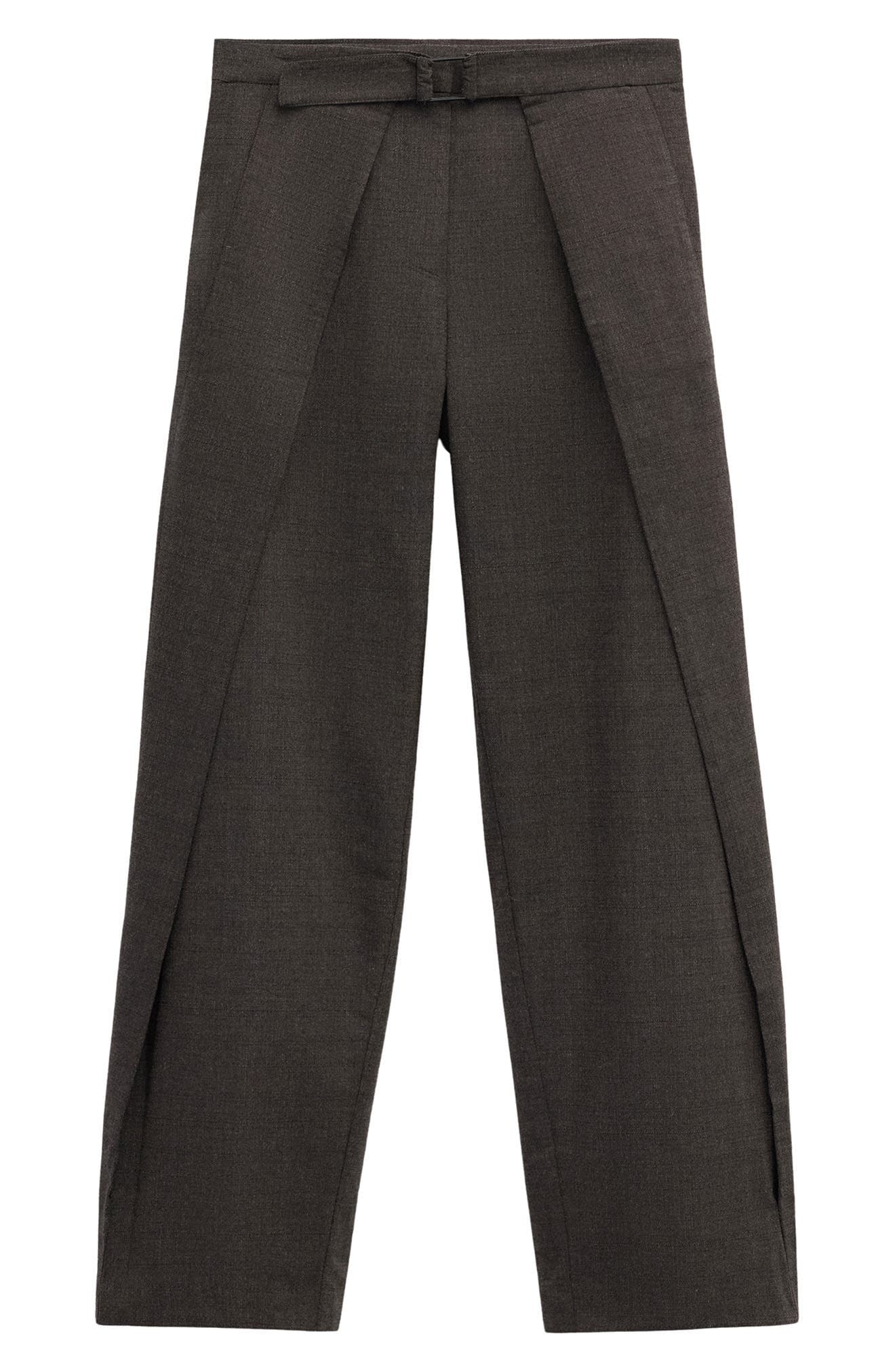 Belted Pleated Pants - image 1