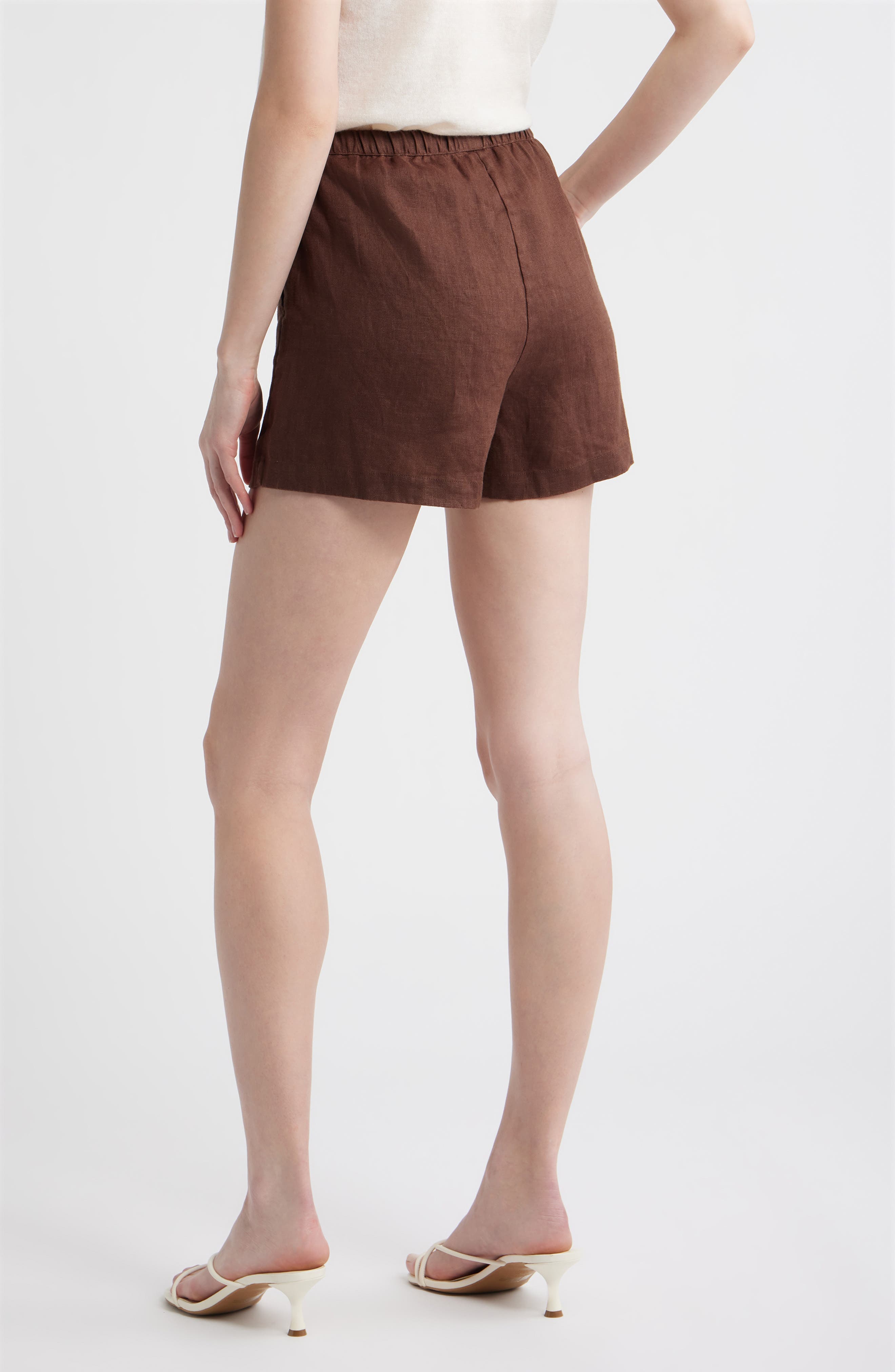 Jenner Linen Drawstring Shorts - image 2