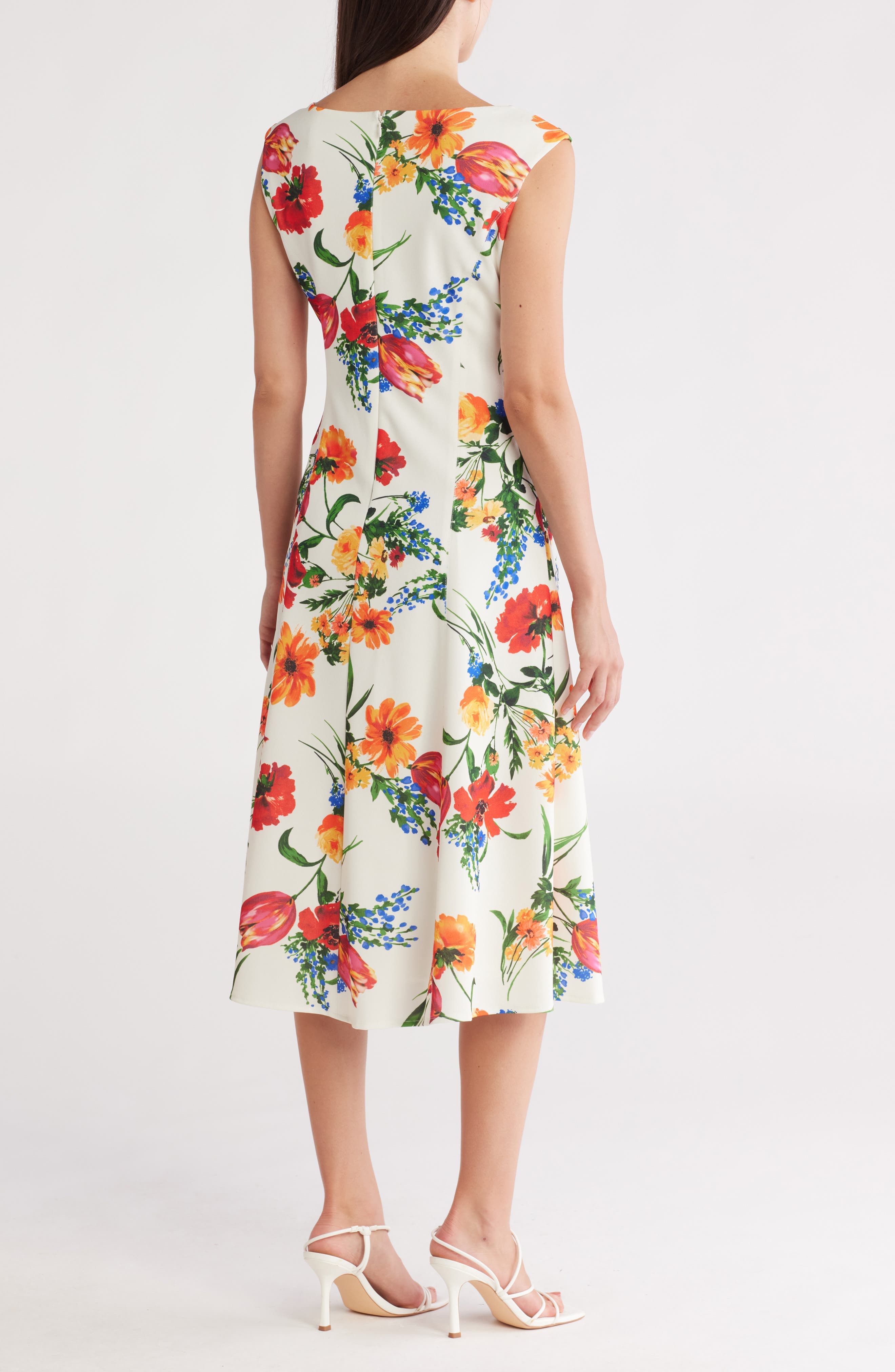 Sleeveless Scuba Crepe Cocktail Dress - image 2