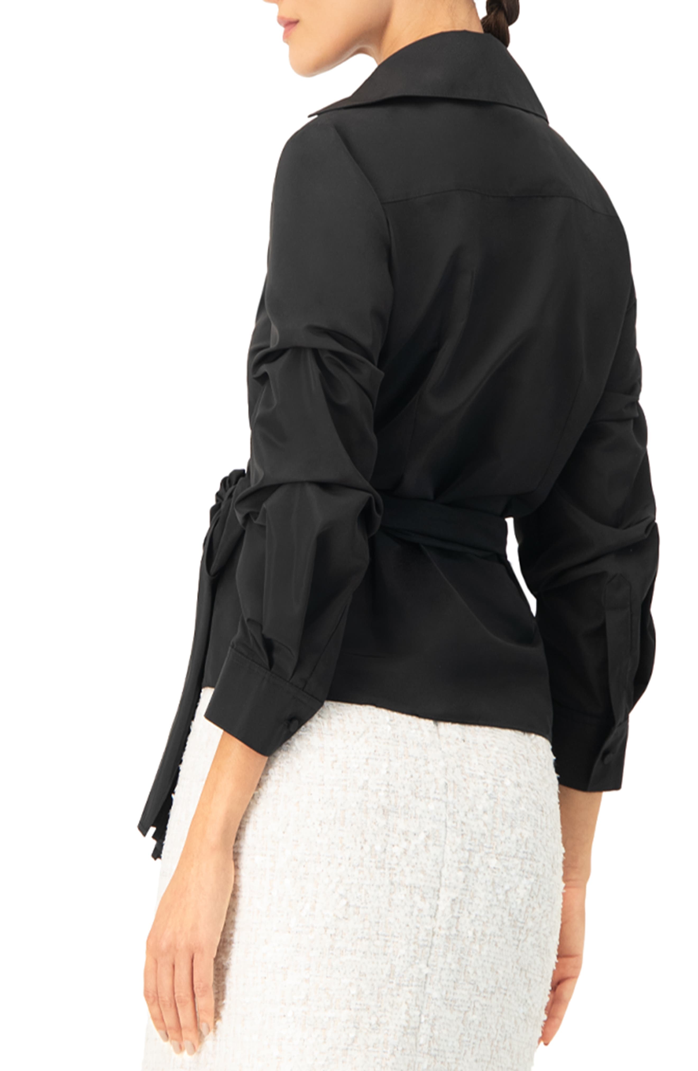 Long Sleeve Wrap Shirt - image 2
