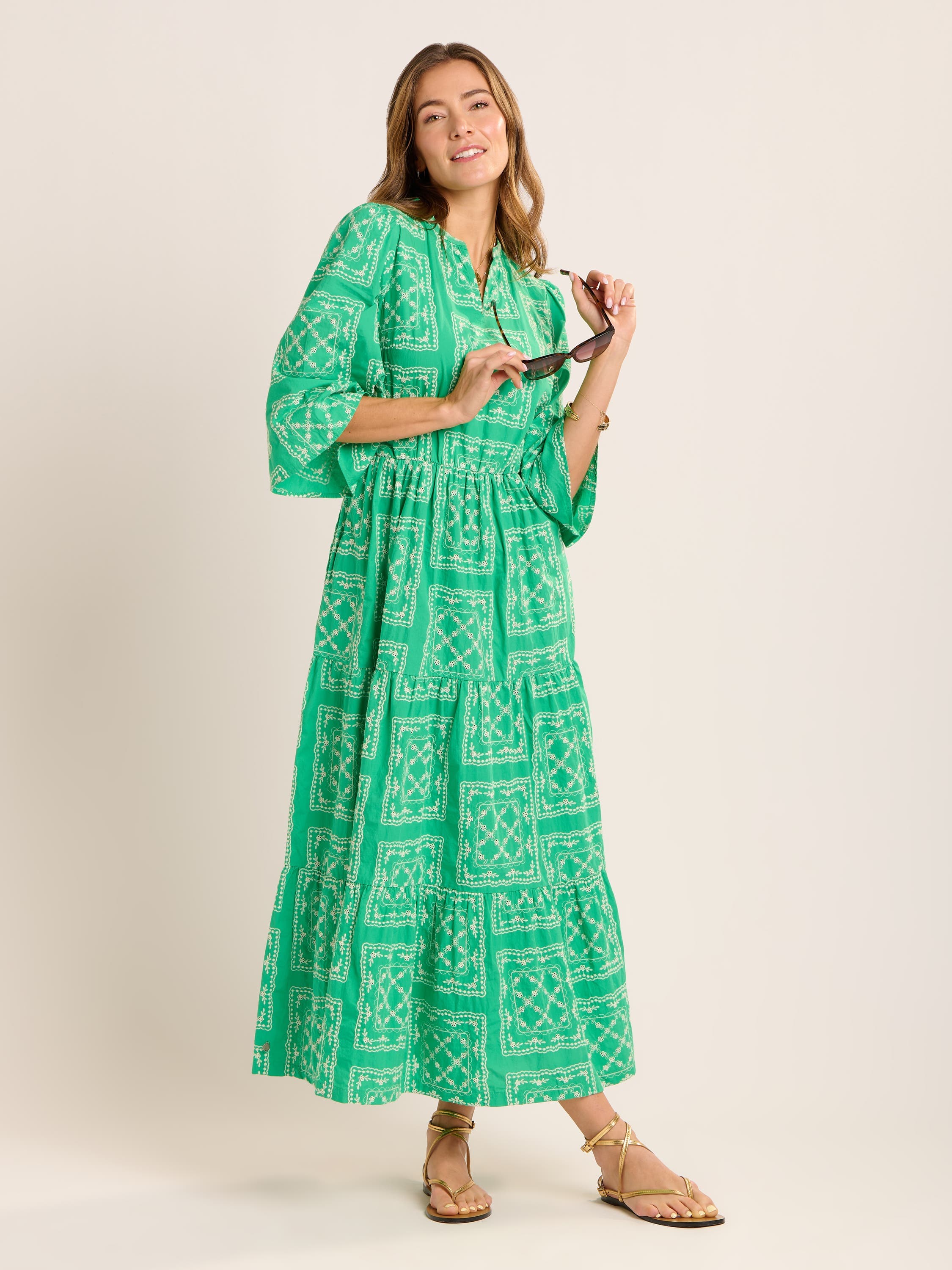 Clarisa Embroidered Maxi Dress - image 1