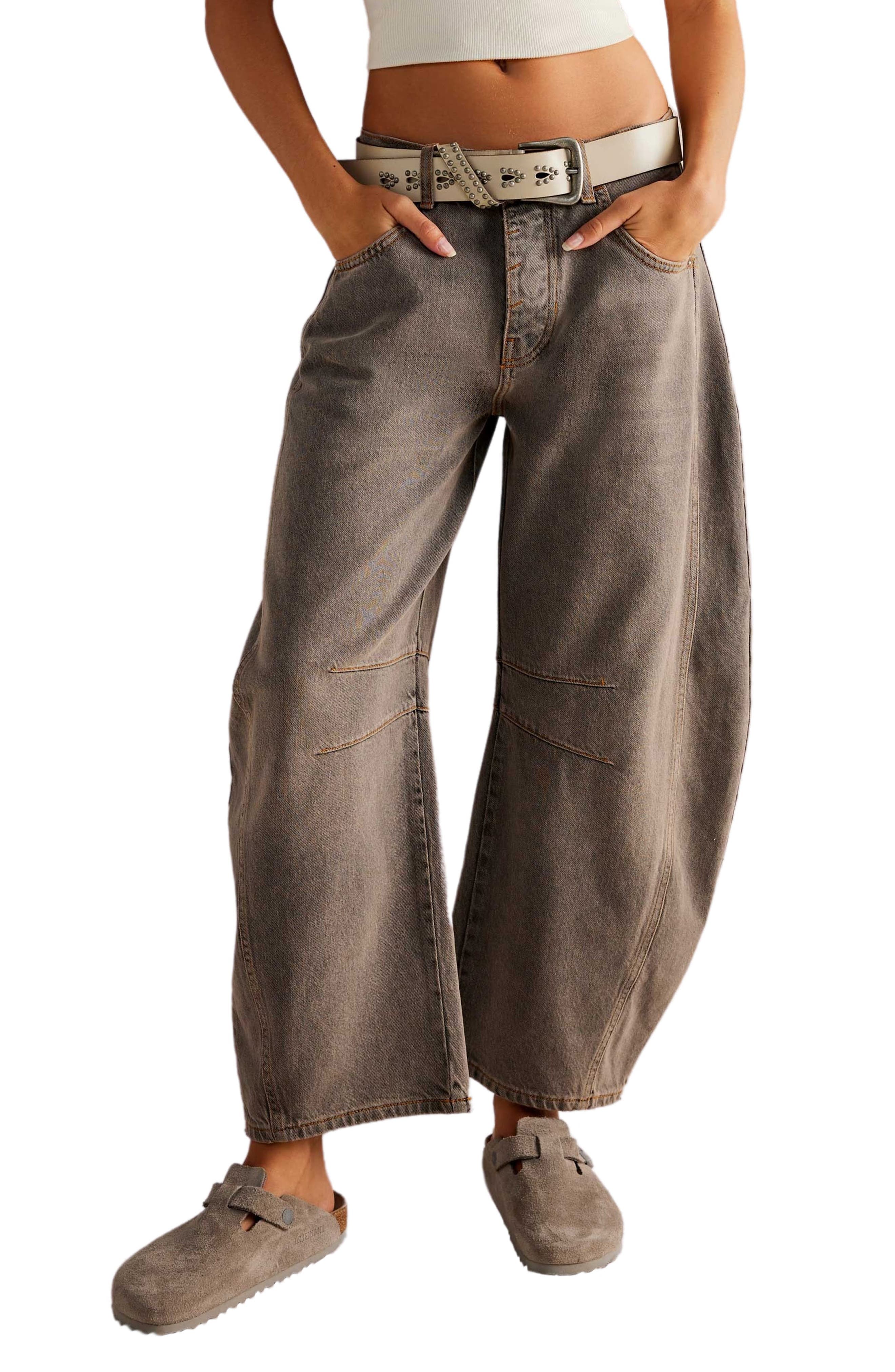 Good Luck Mid Rise Barrel Leg Jeans - image 1