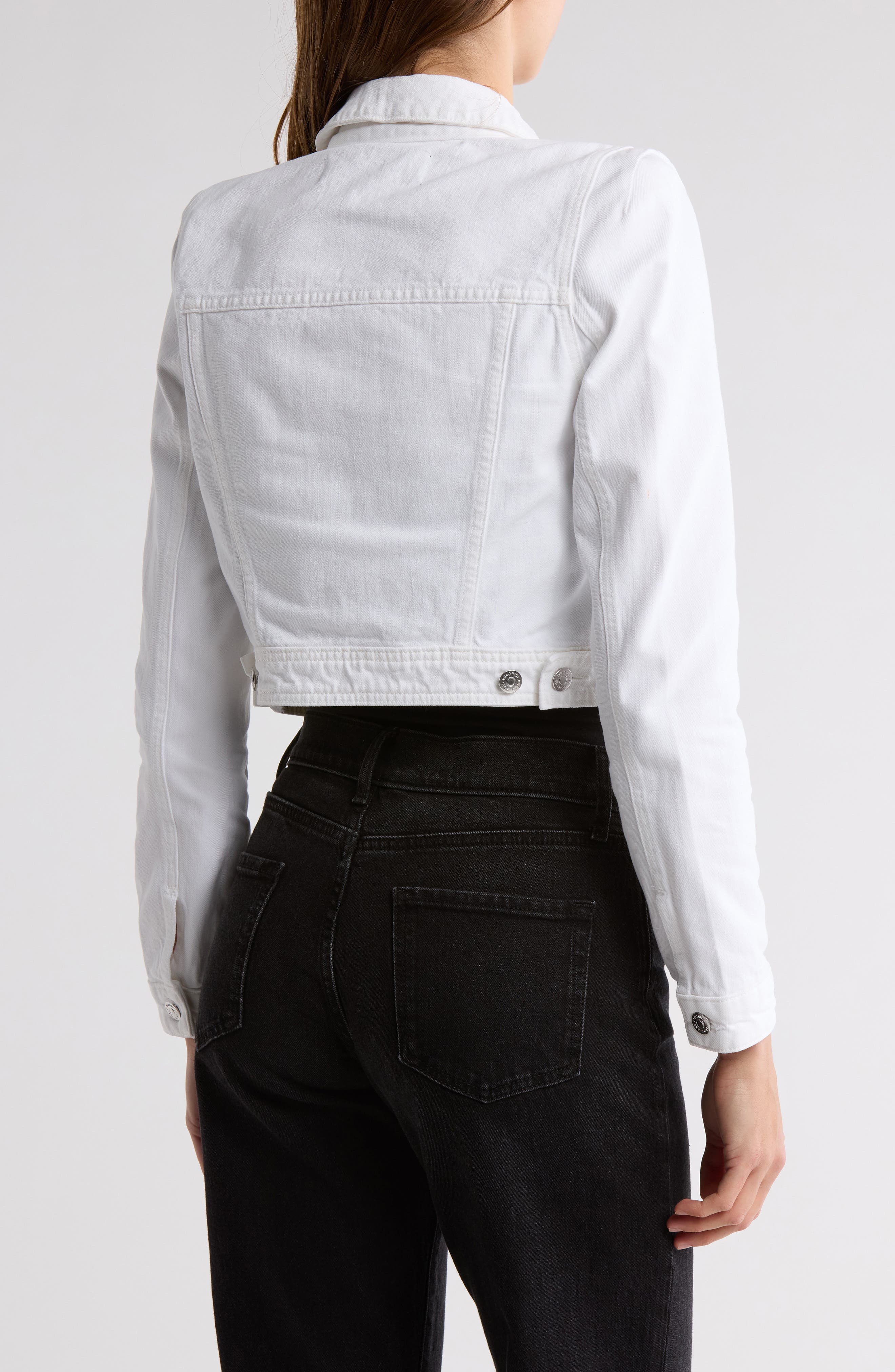 Hartford Strong Shoulder Crop Denim Jacket - image 2