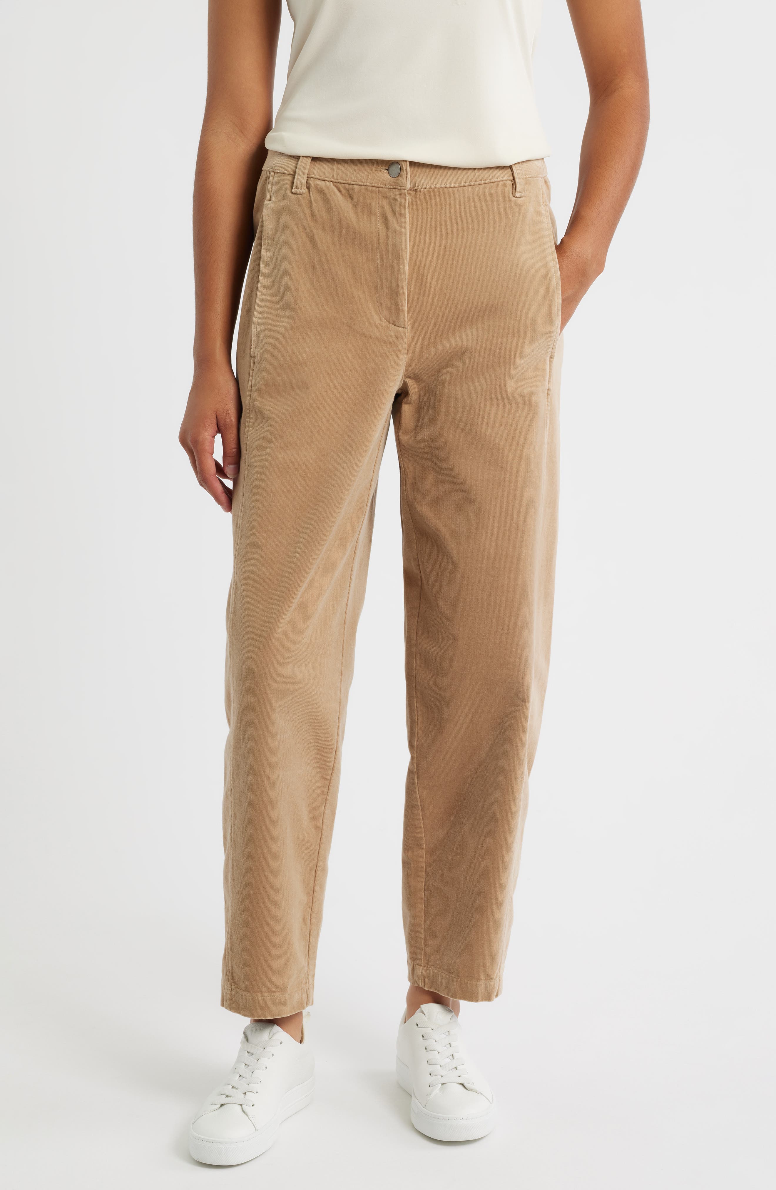 Ankle Lantern Corduroy Pants - image 1
