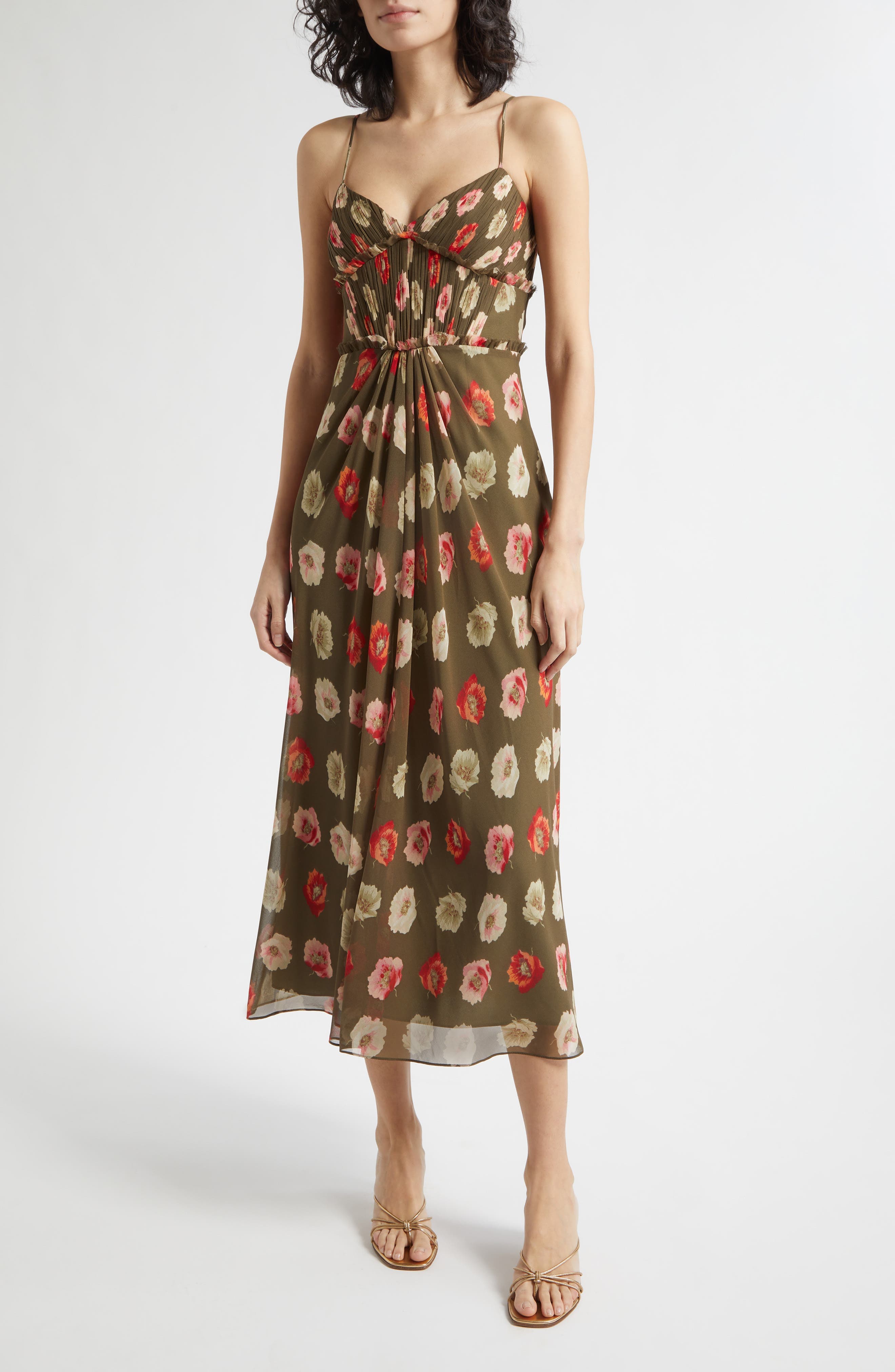 Floating Poppies Carline Slipdress - image 1