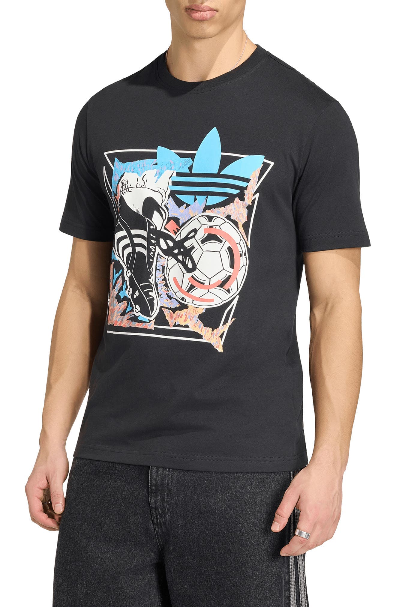 Anime Soccer Cotton Graphic T-Shirt - image 1