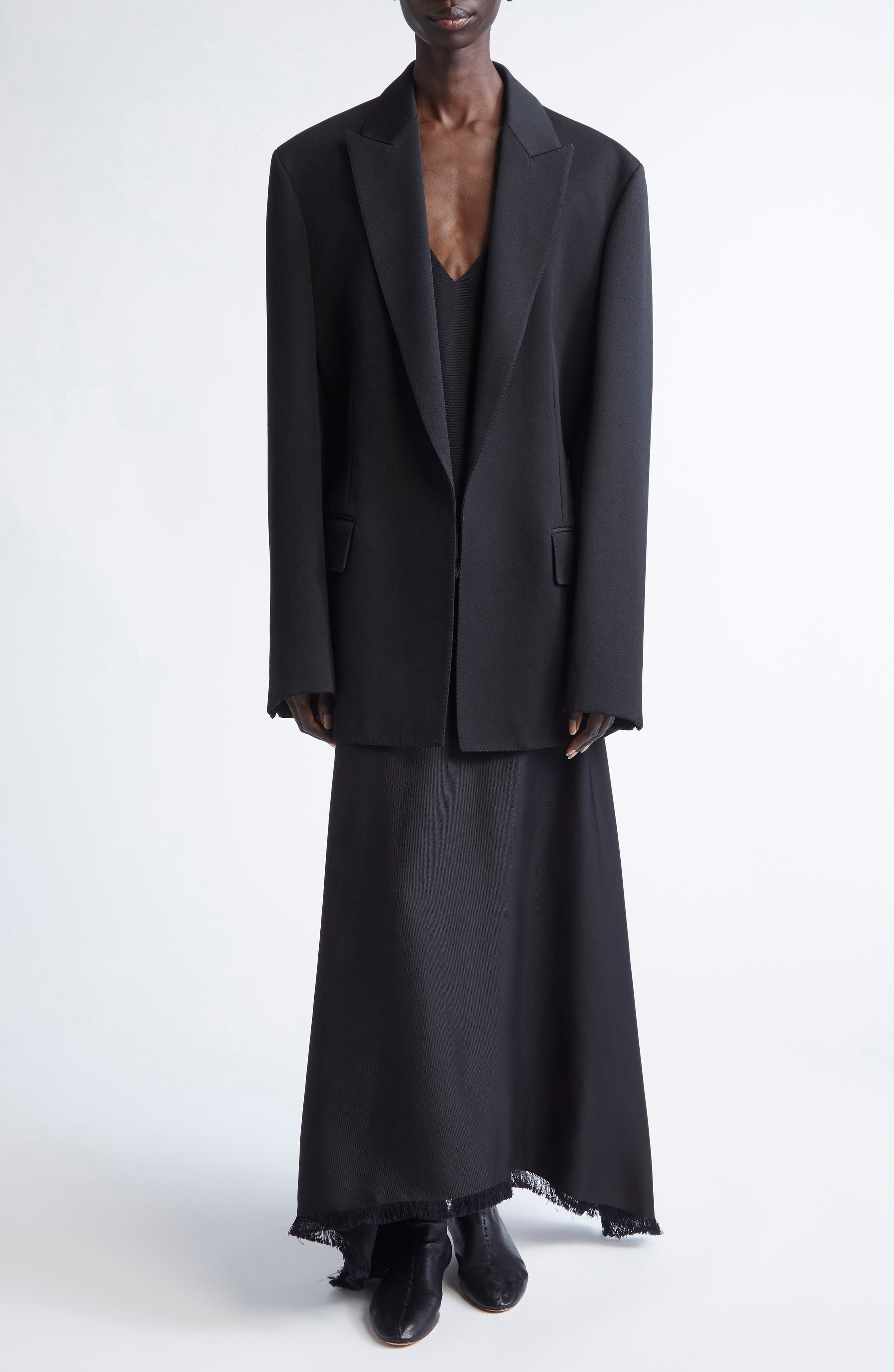 Elaina Tailored Wool Blazer - image 2