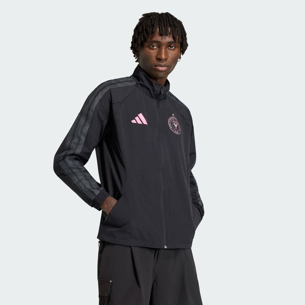 Men's adidas  Black Inter Miami CF 2026 Anthem Raglan Full-Zip Jacket - image 1