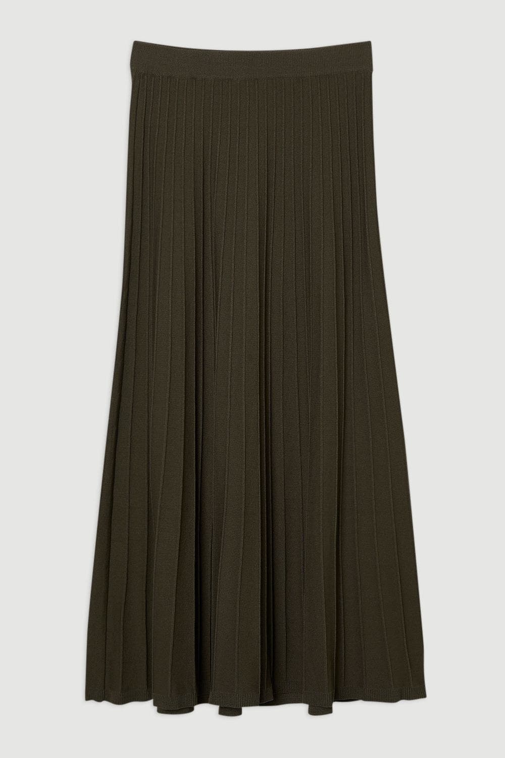 Textured Knit Full Midi Skirt - image 2
