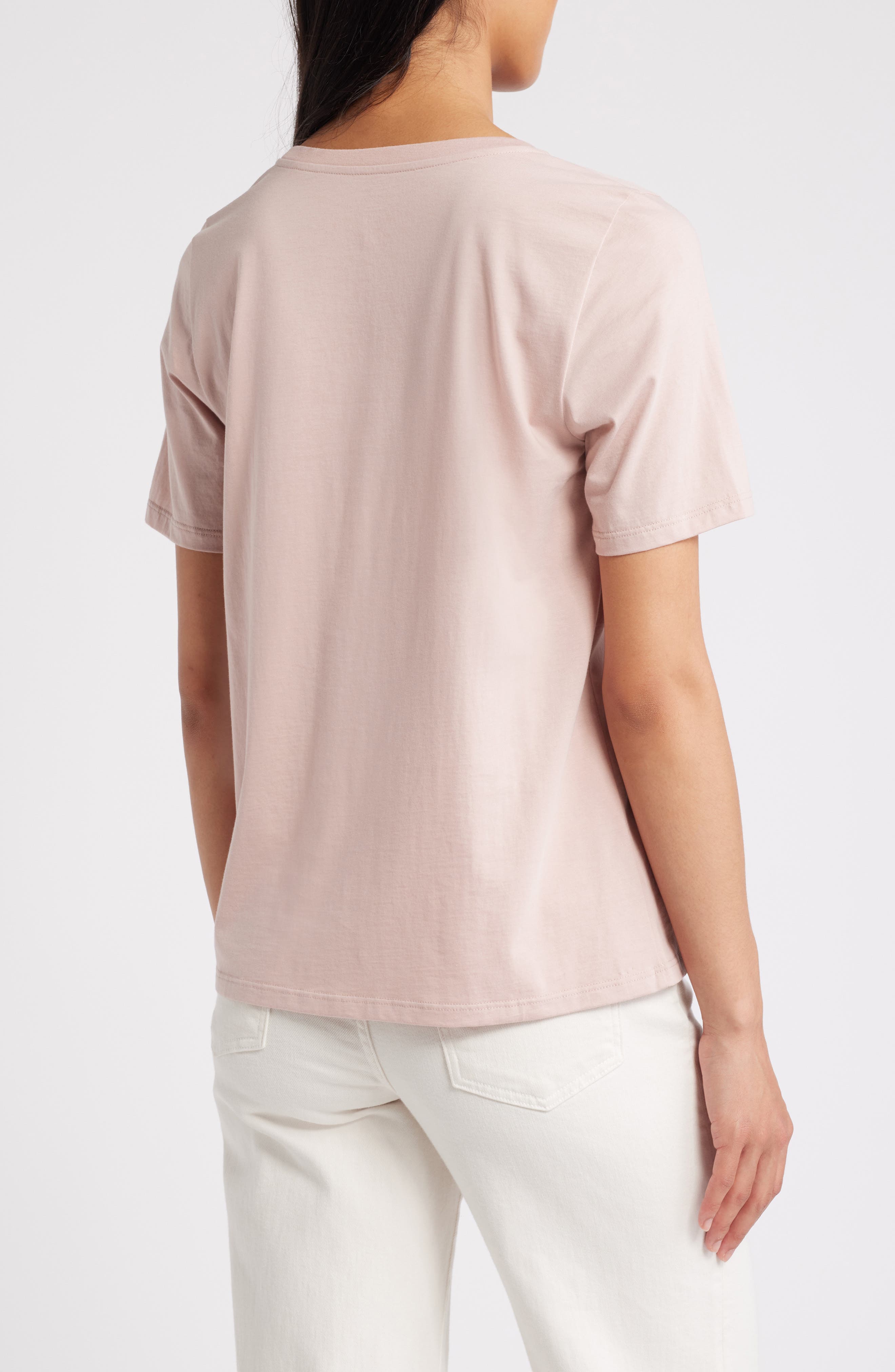Crewneck Organic Cotton Jersey Top - image 2
