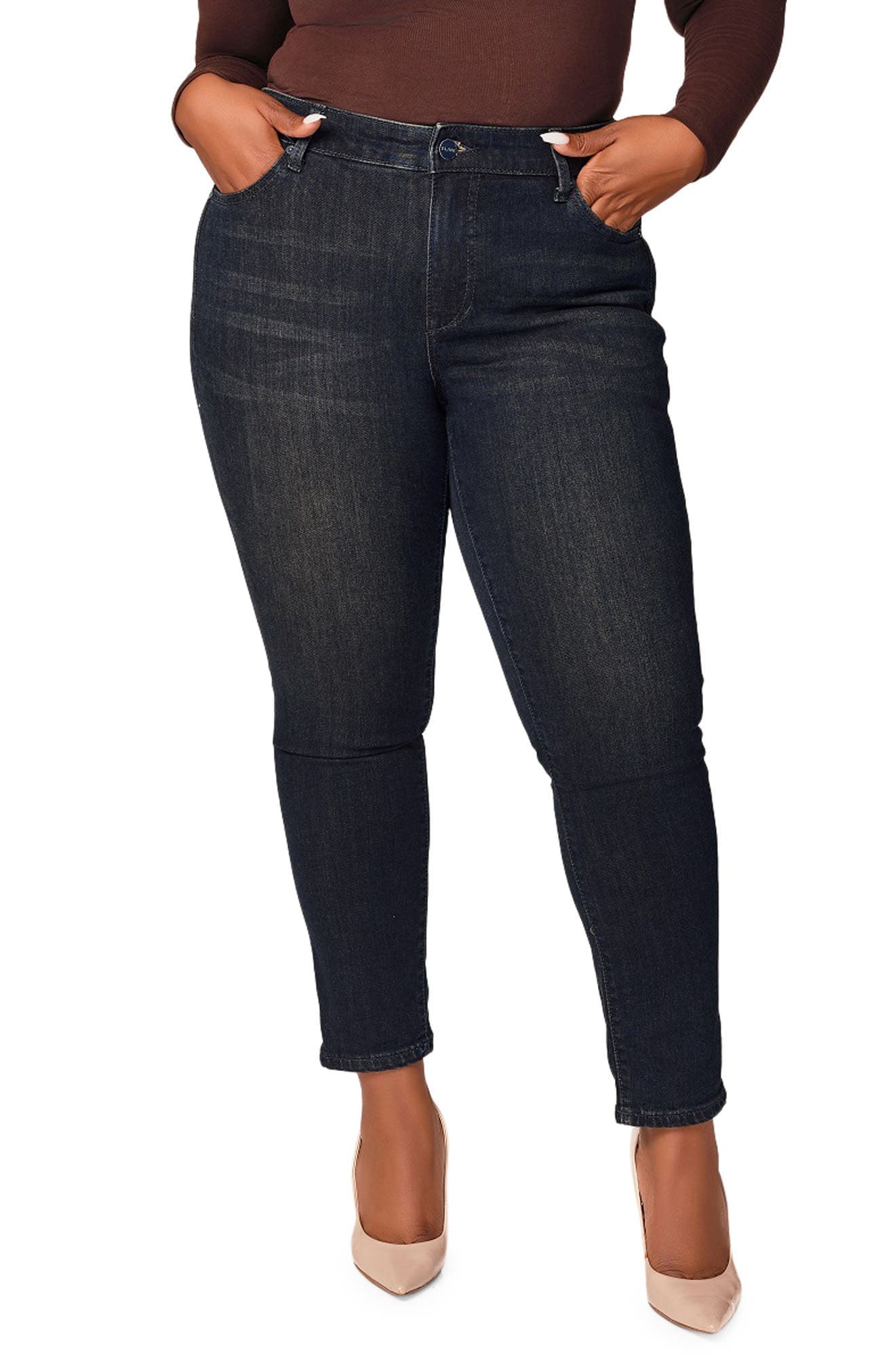 High Waist Ankle Skinny Jeans