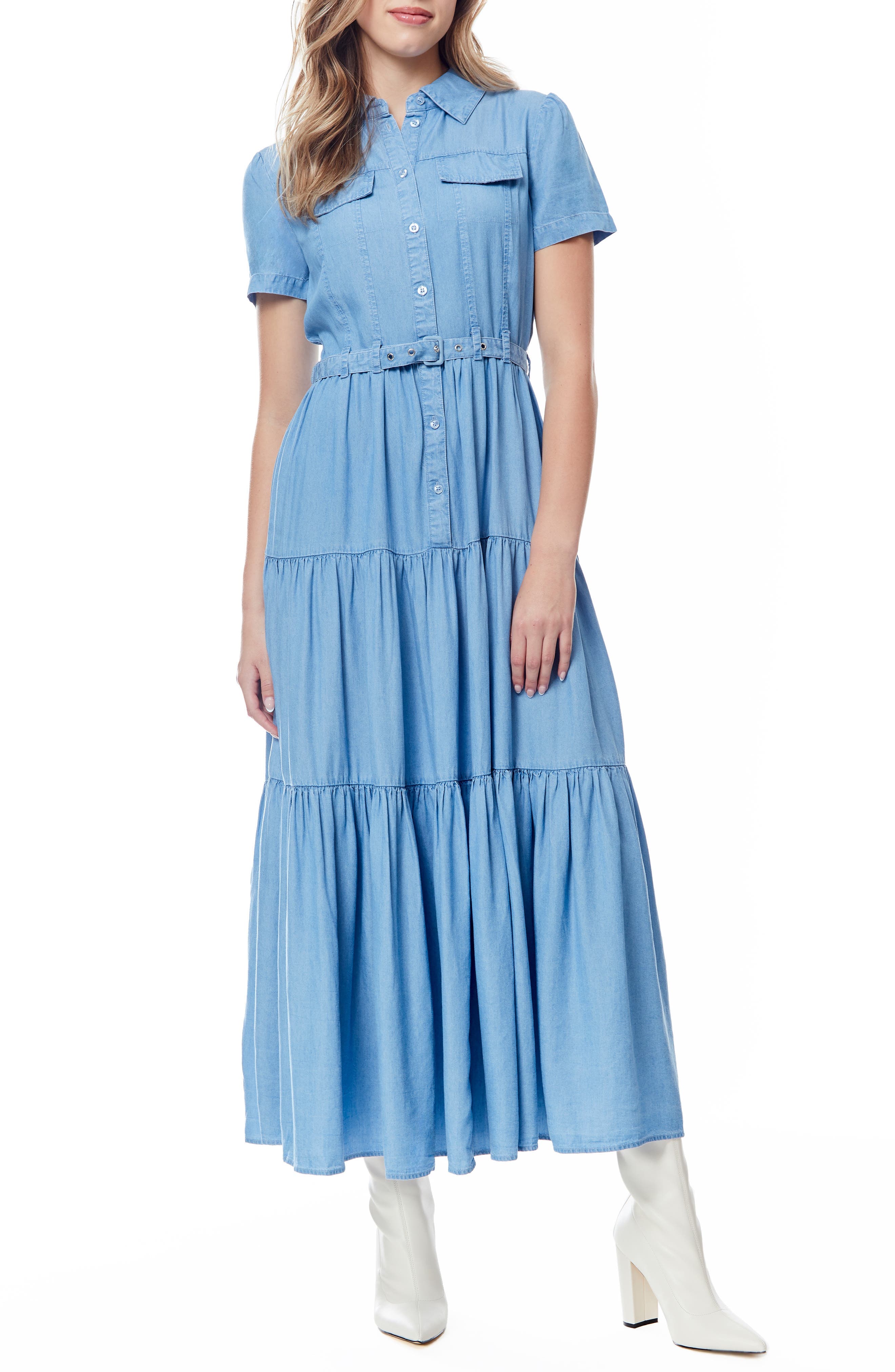 Hailey Western Maxi Shirtdress - image 1