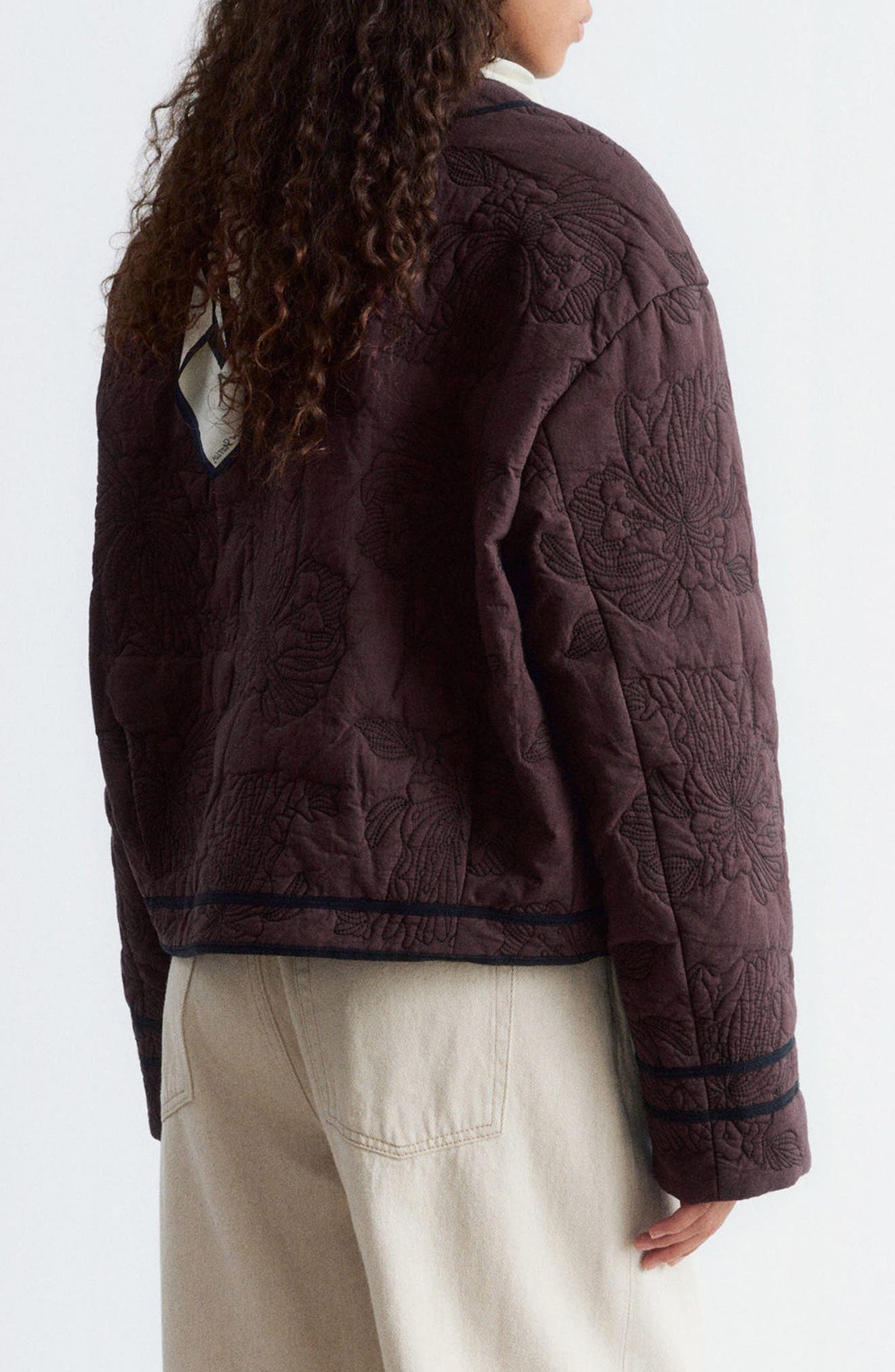 Floral Cotton Quilted Jacket - image 2