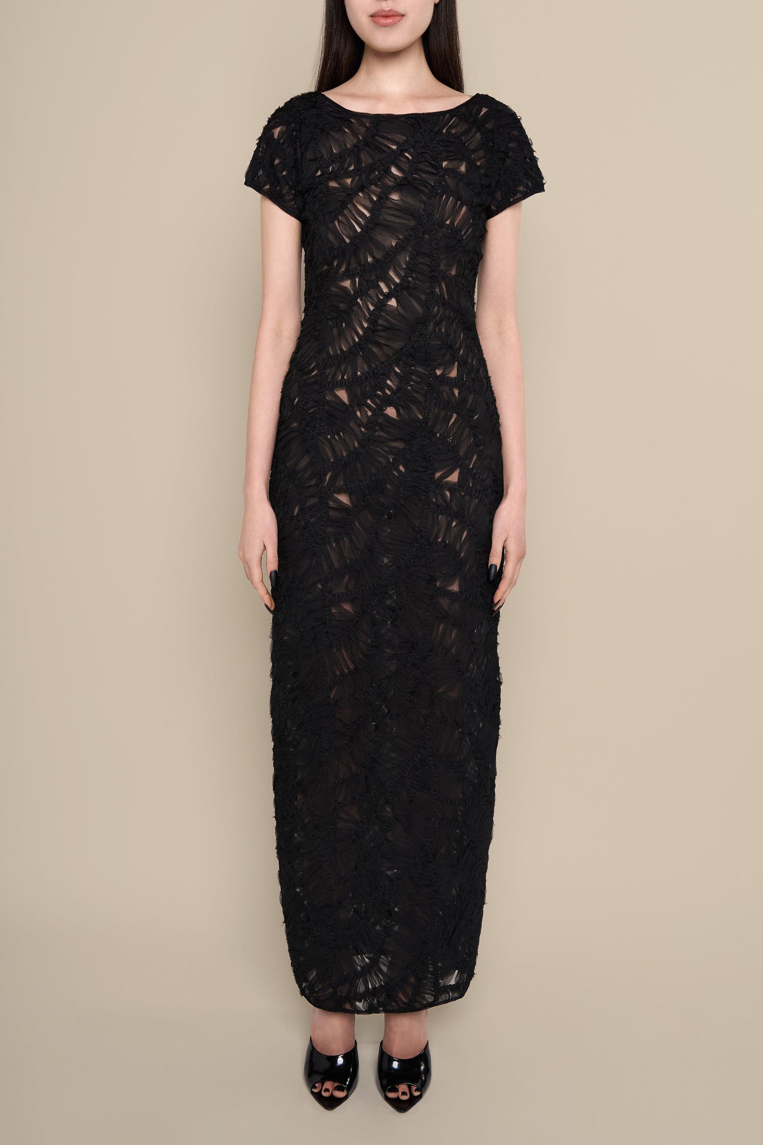 Fleur Sheer Italian Lace Maxi Dress - image 2