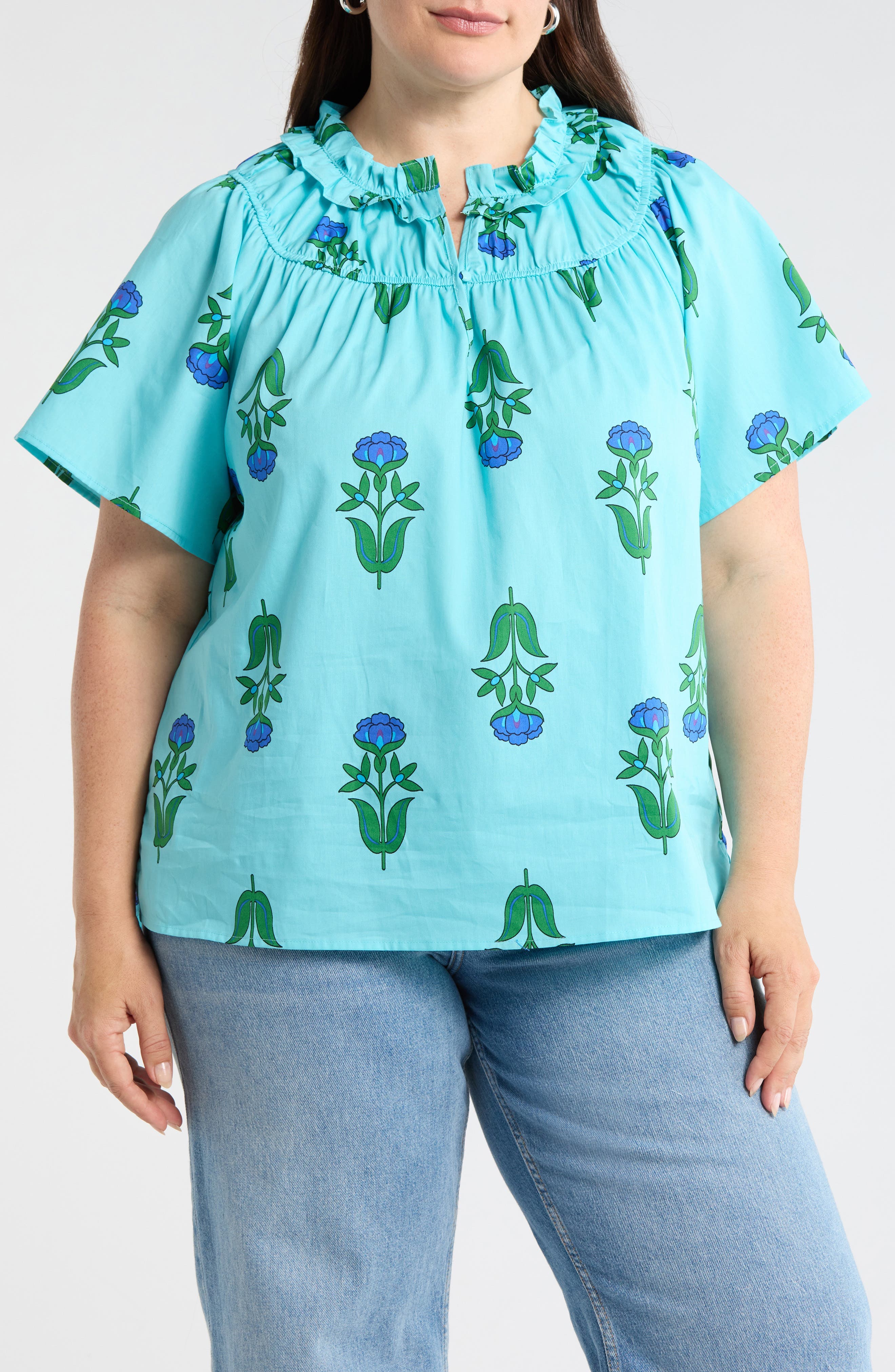 Romery Abstract Terie Top - image 1