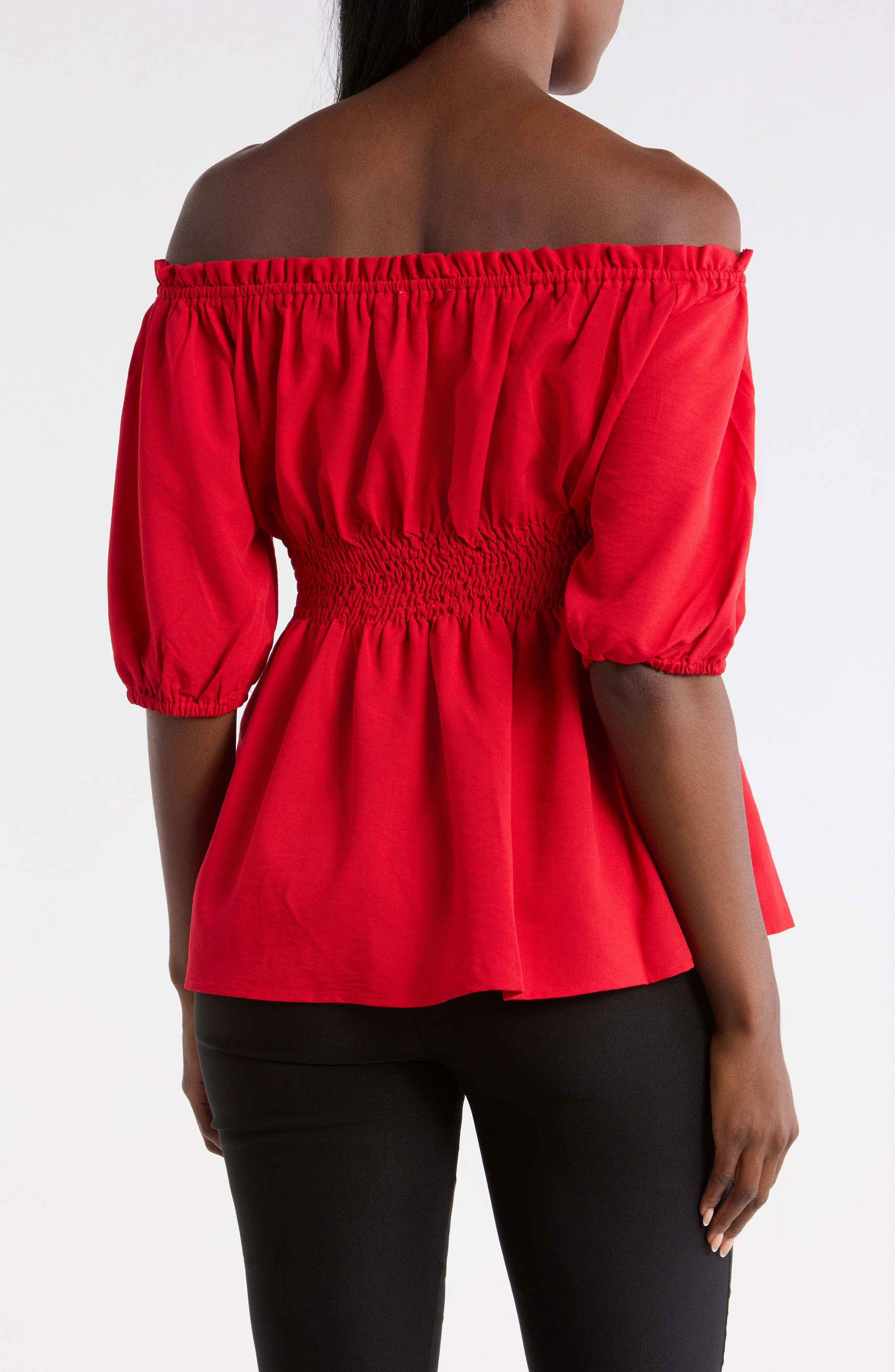 Ruched Waist Cotton Top - image 4
