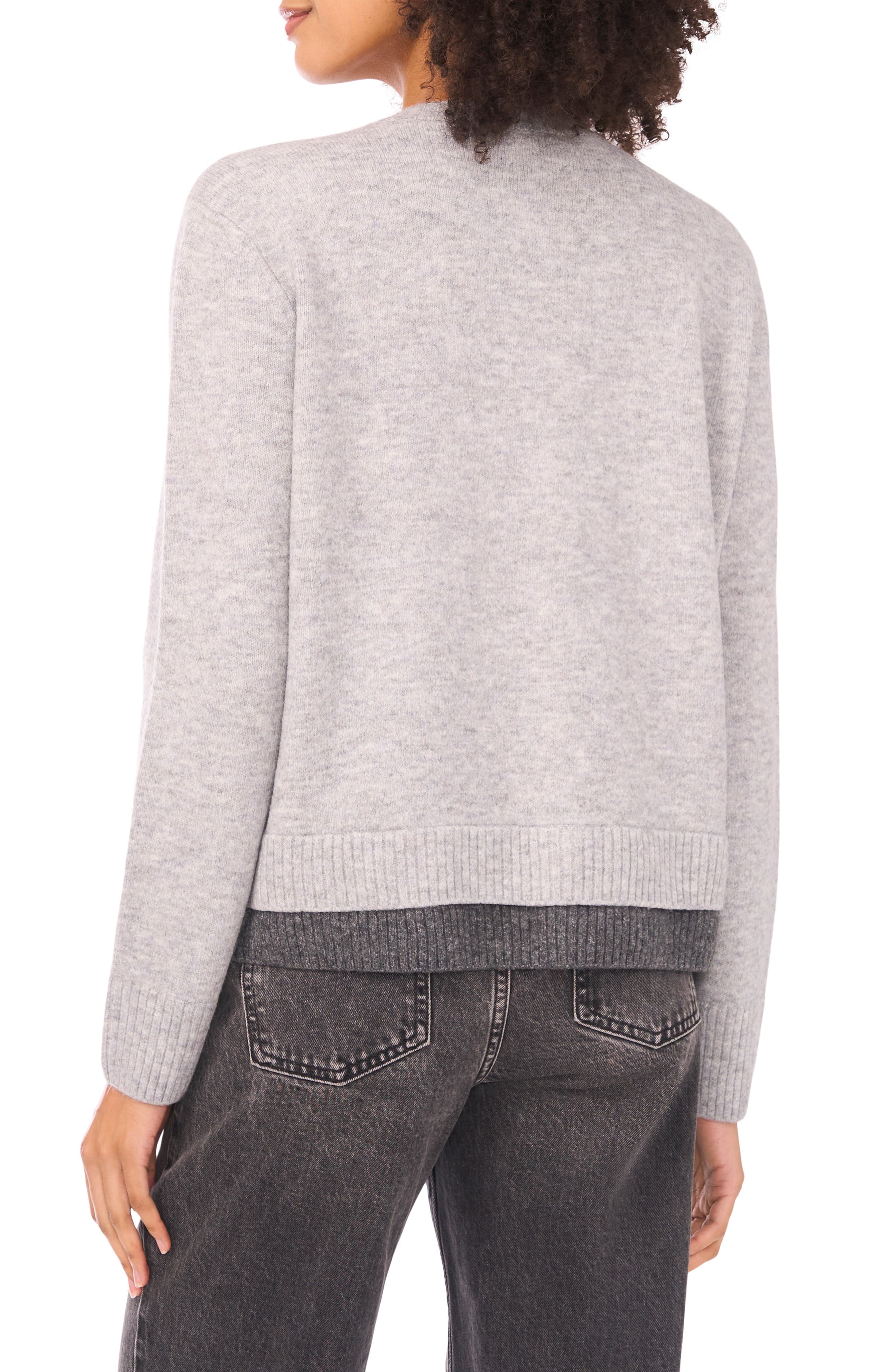 Floral Embellished Layered Hem Cardigan - image 2