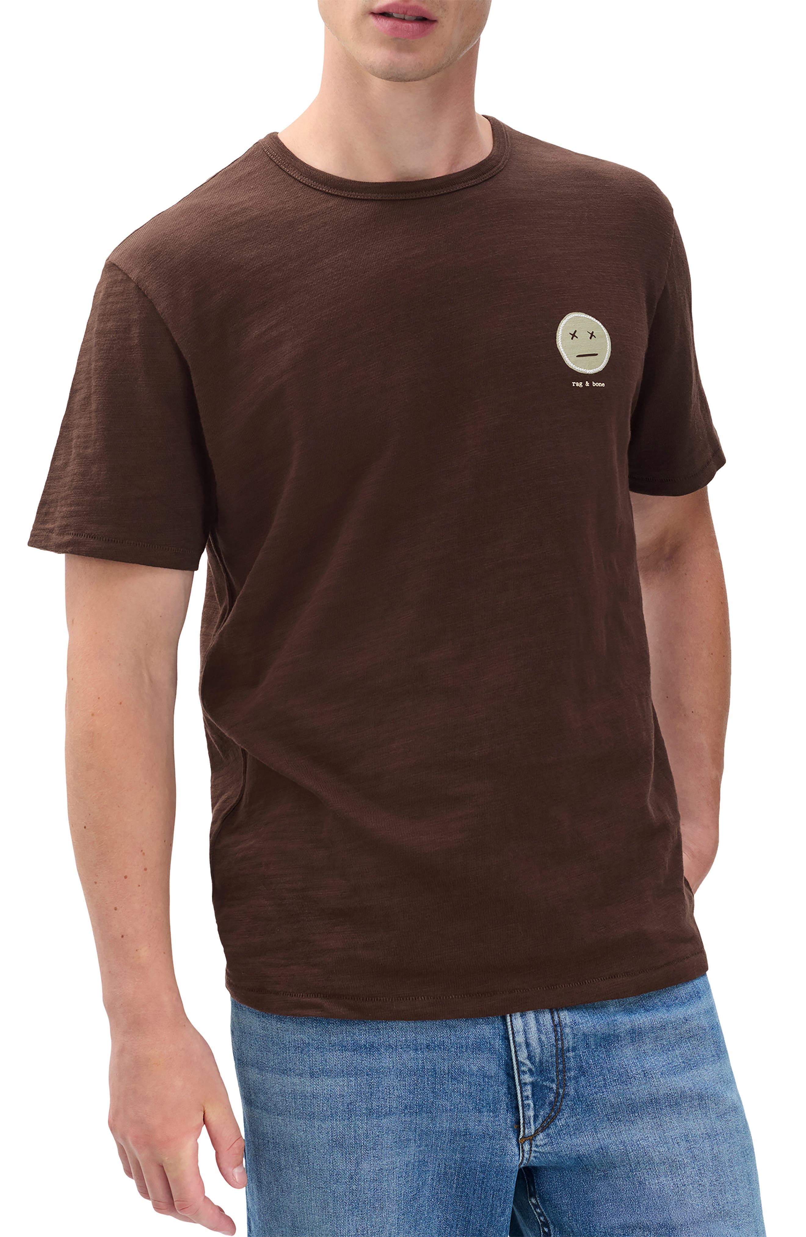 Embroidered Sour Face T-Shirt - image 1