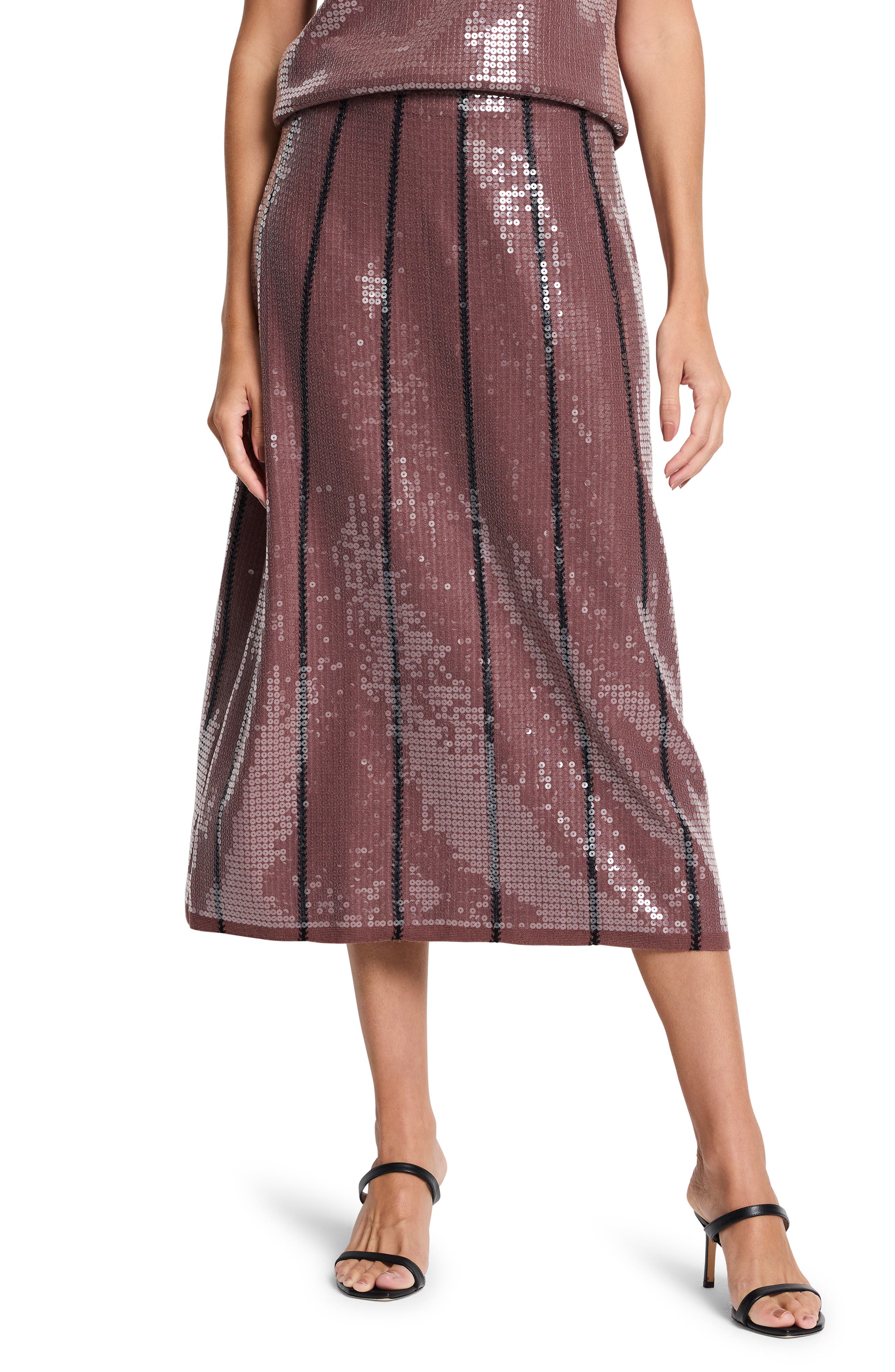Sequin A-Line Skirt - image 1
