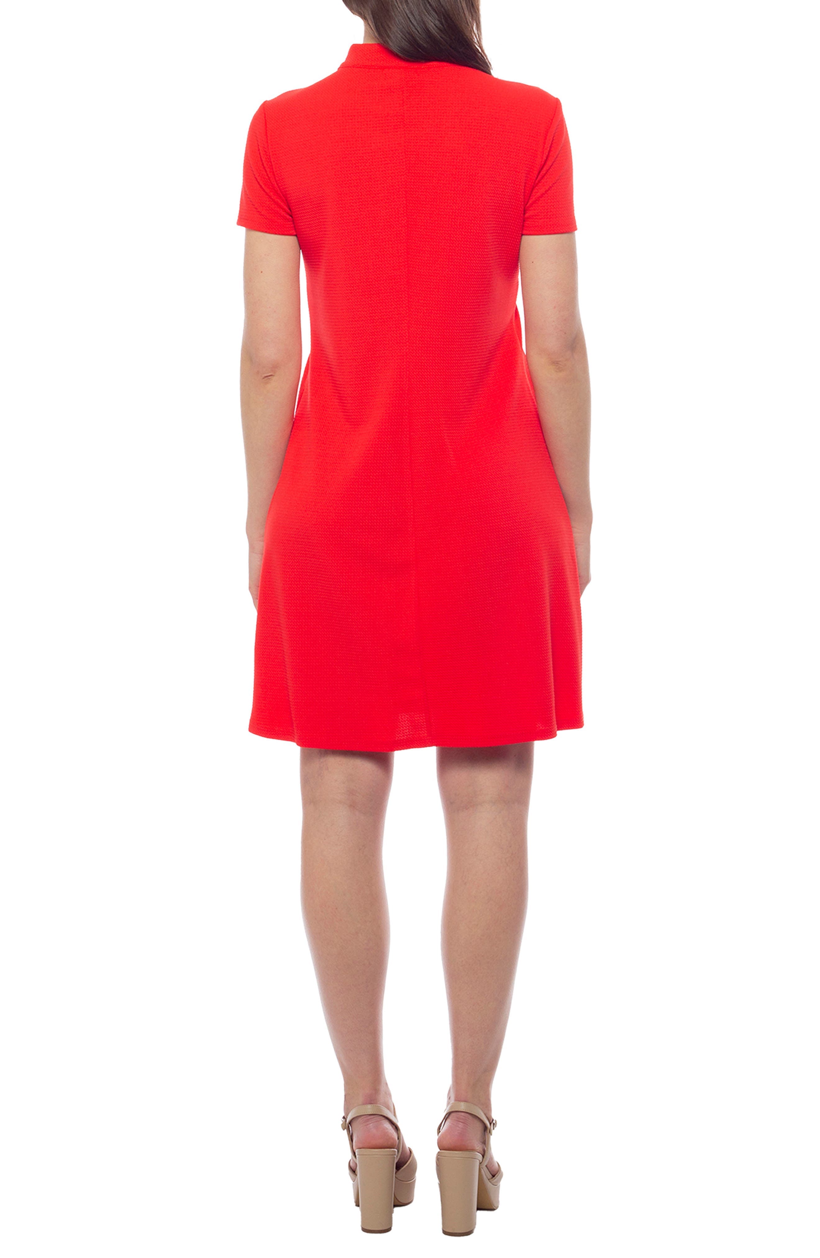 Pull Zipper A-Line Dress - image 2