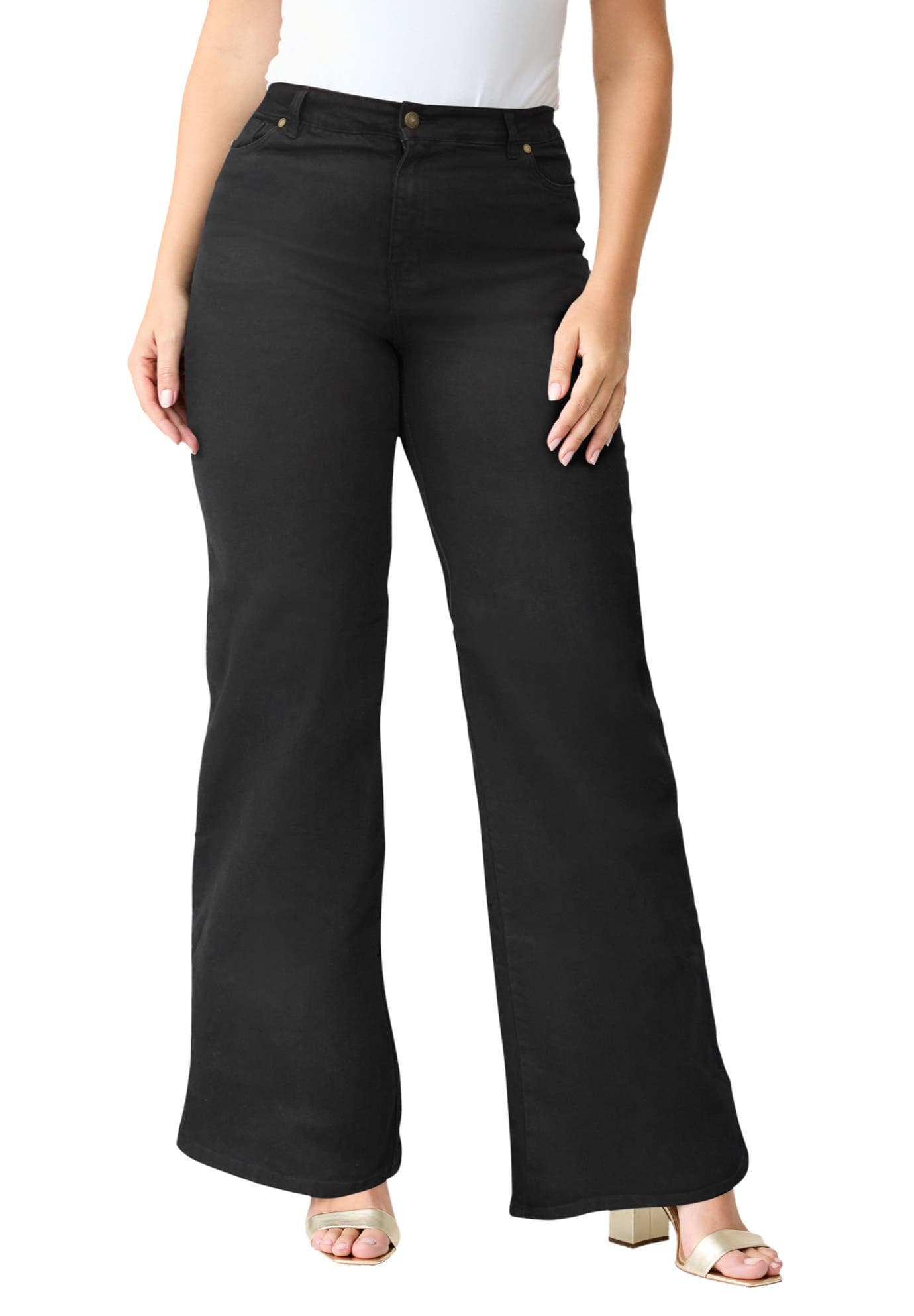 Plus Size 24/7 Stretch Wide Leg Jean - image 1