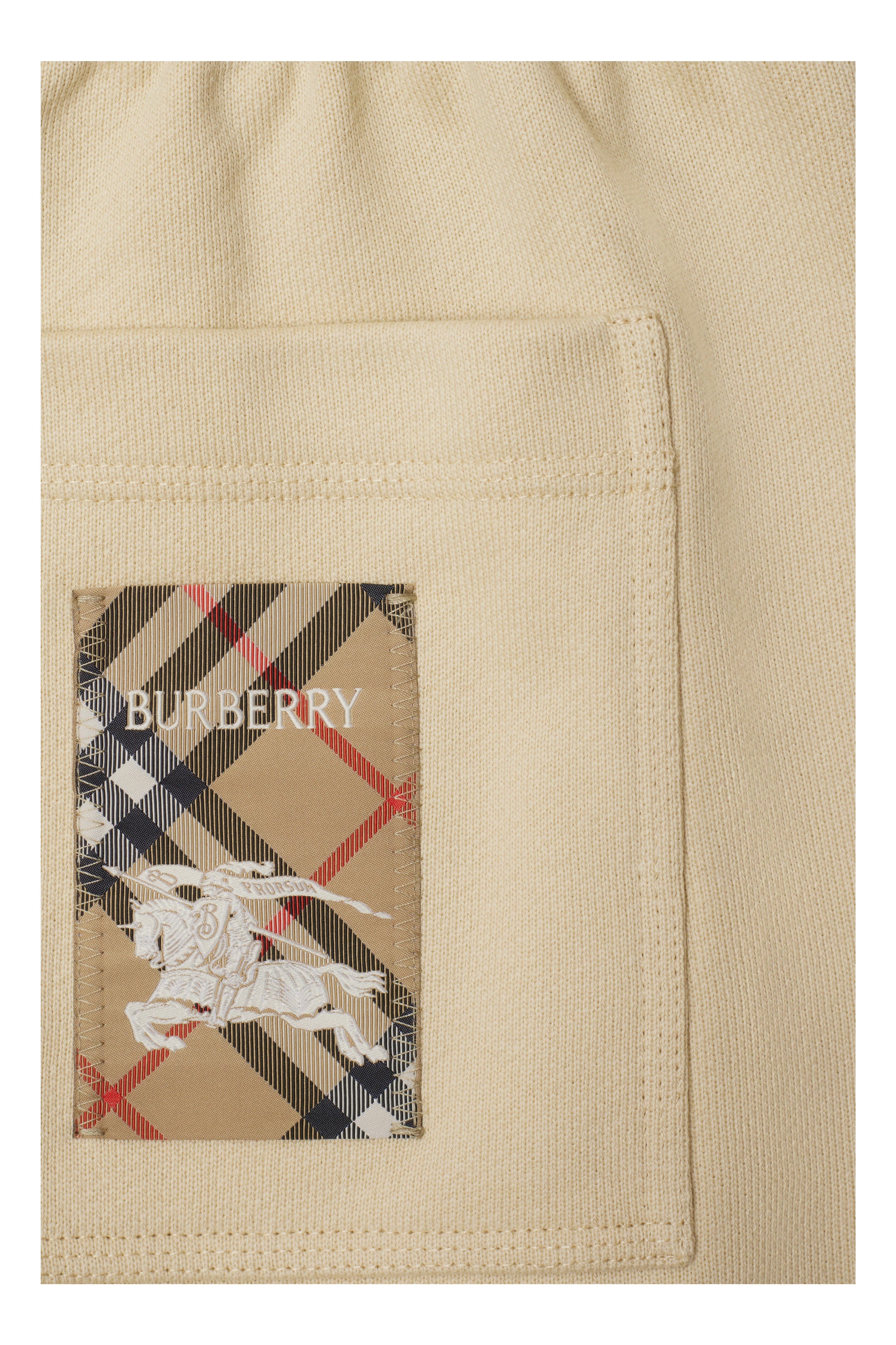 Check Label Cotton Shorts - image 2