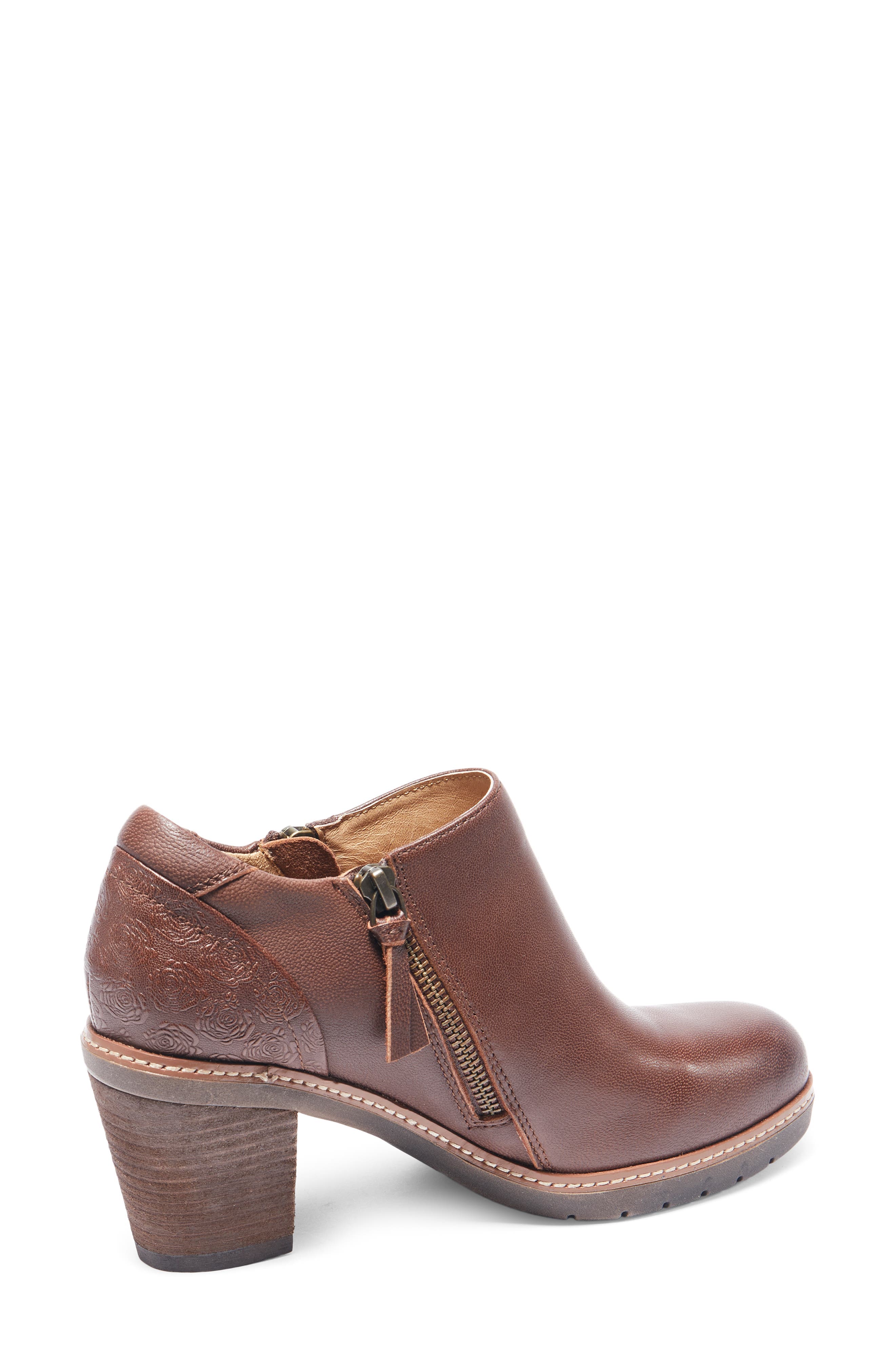 Rylee Floral Embossed Leather Bootie - image 4