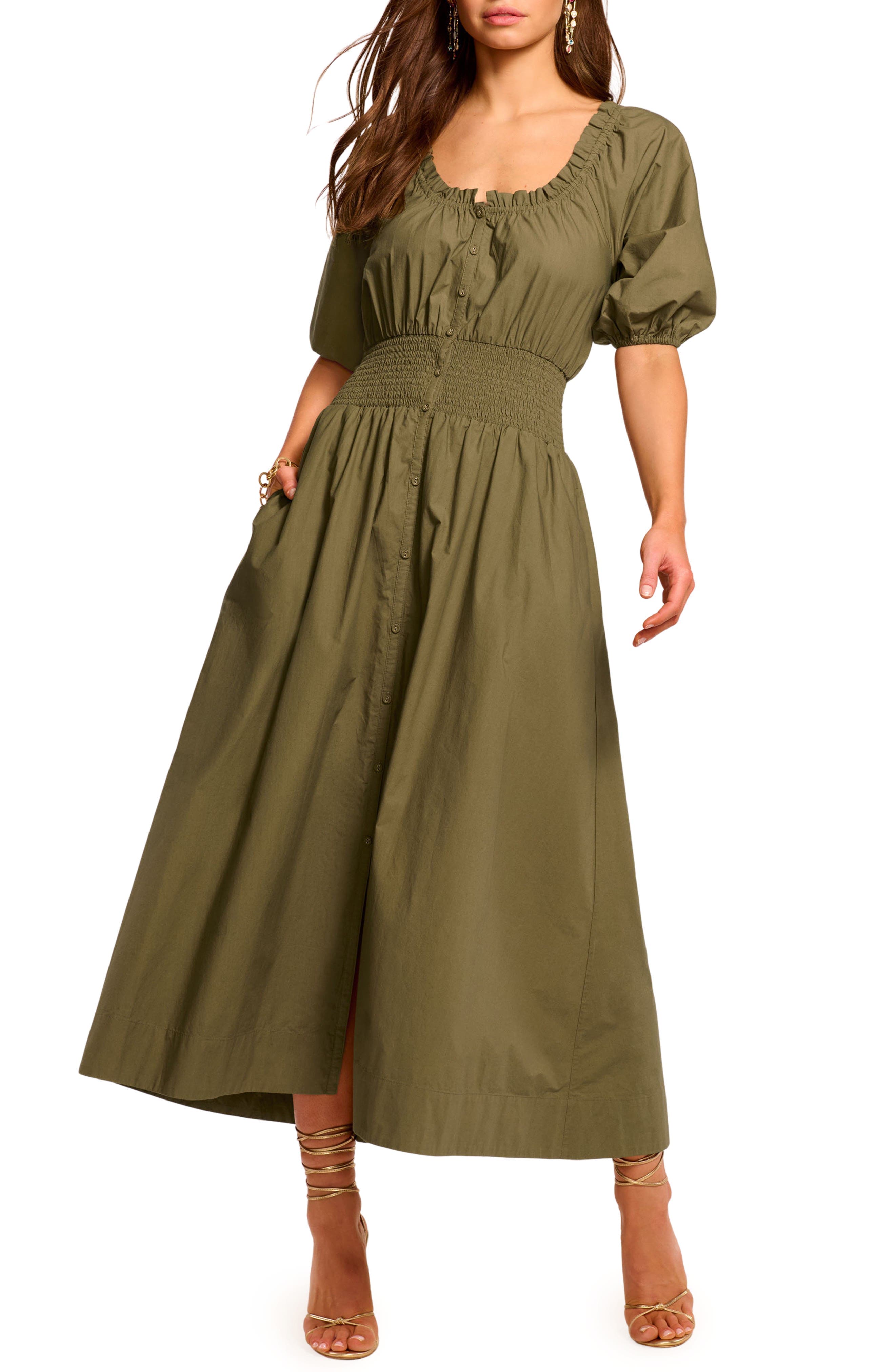 Laura Smocked Waist Maxi Dress - image 1