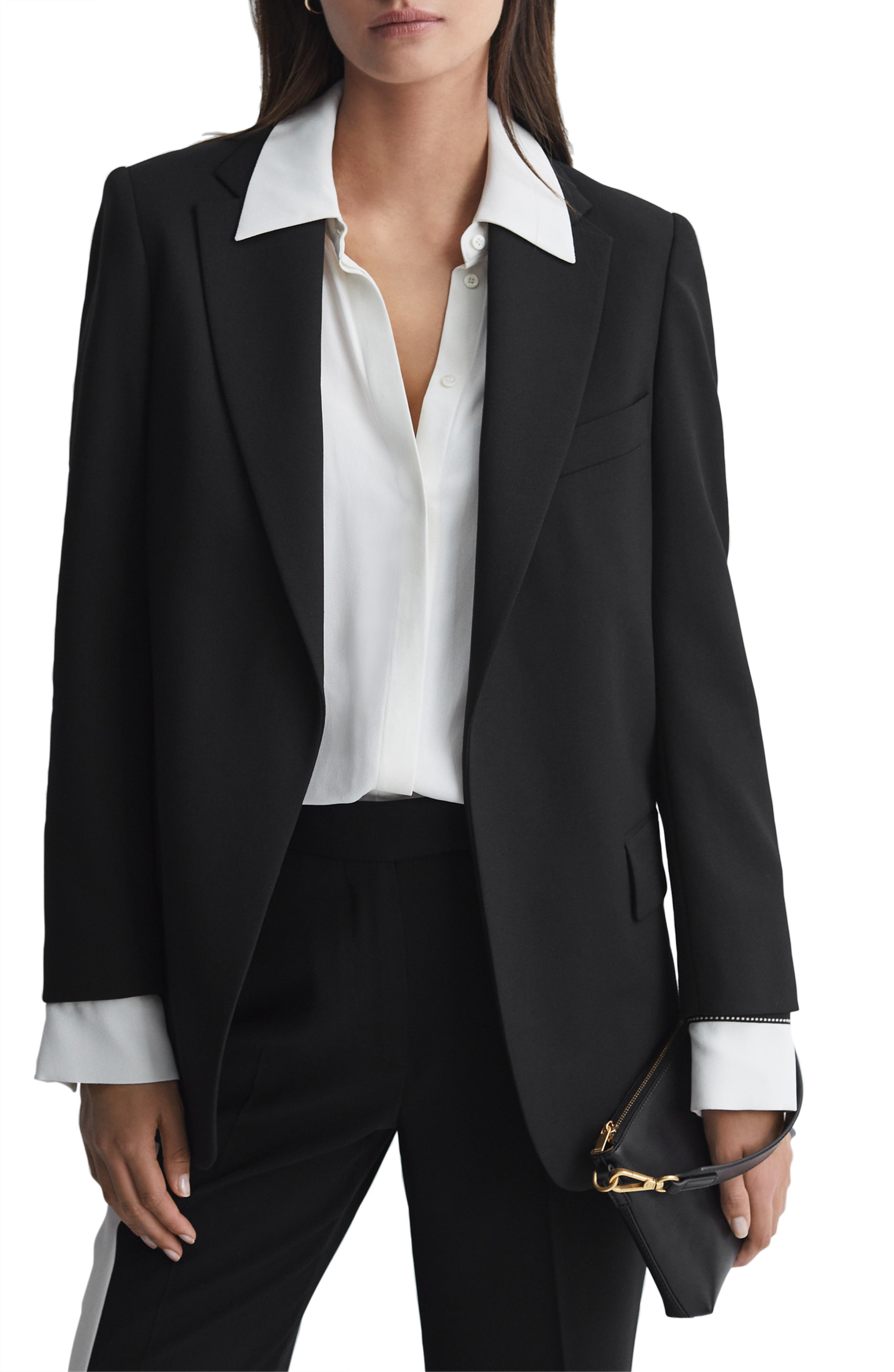 Alia Oversize Notch Lapel Blazer - image 1