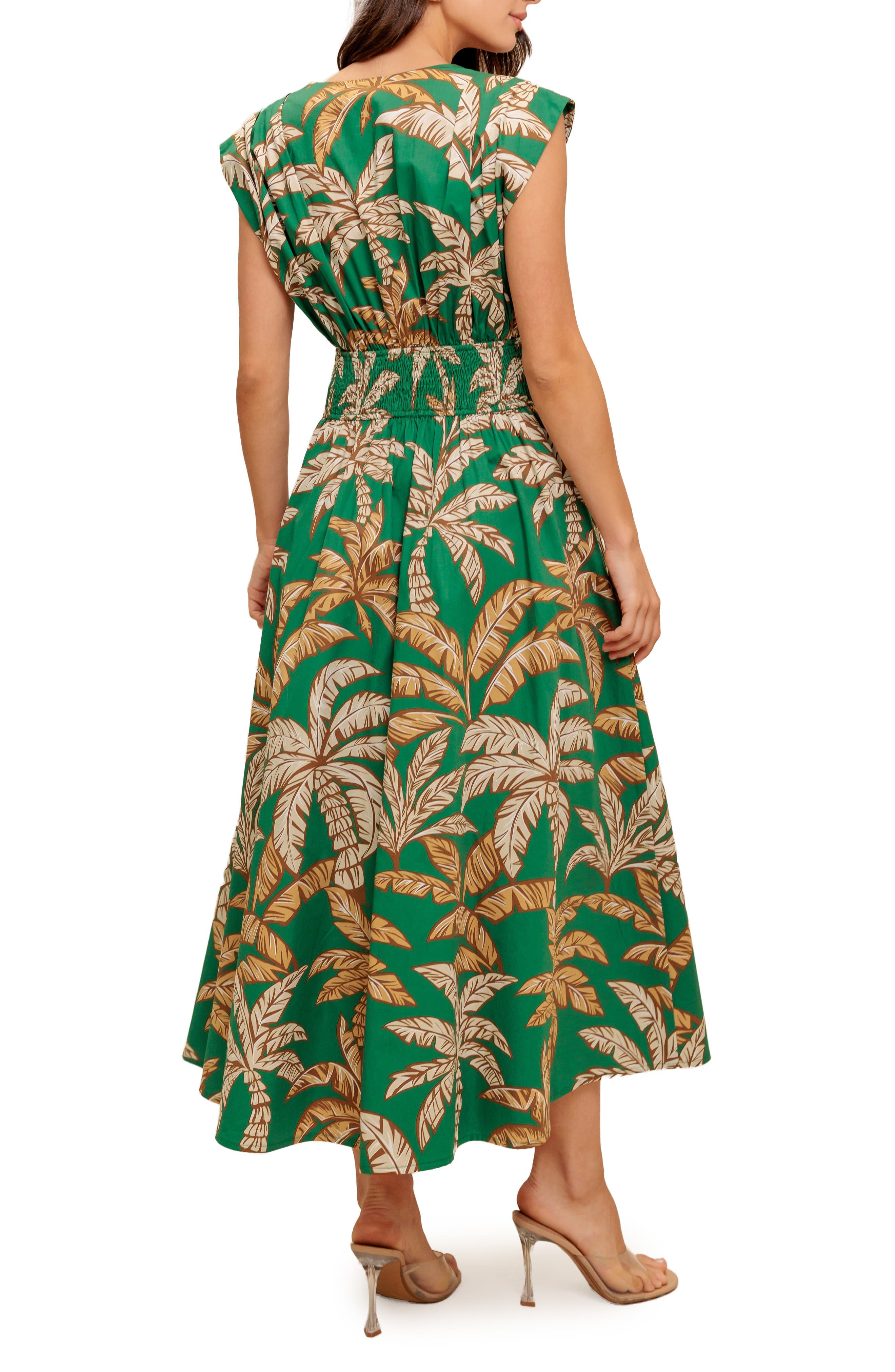 V-Neck Midi Dress - image 2
