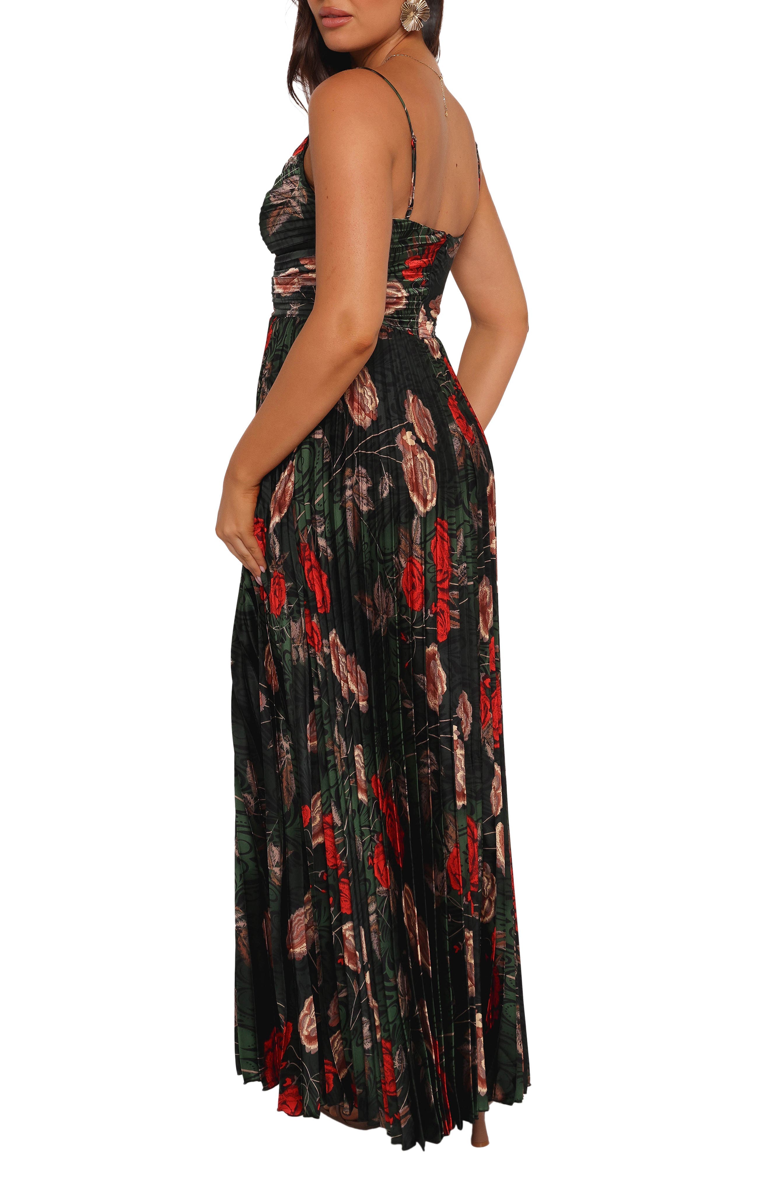 Naira Floral Pleated Maxi Dress - image 2
