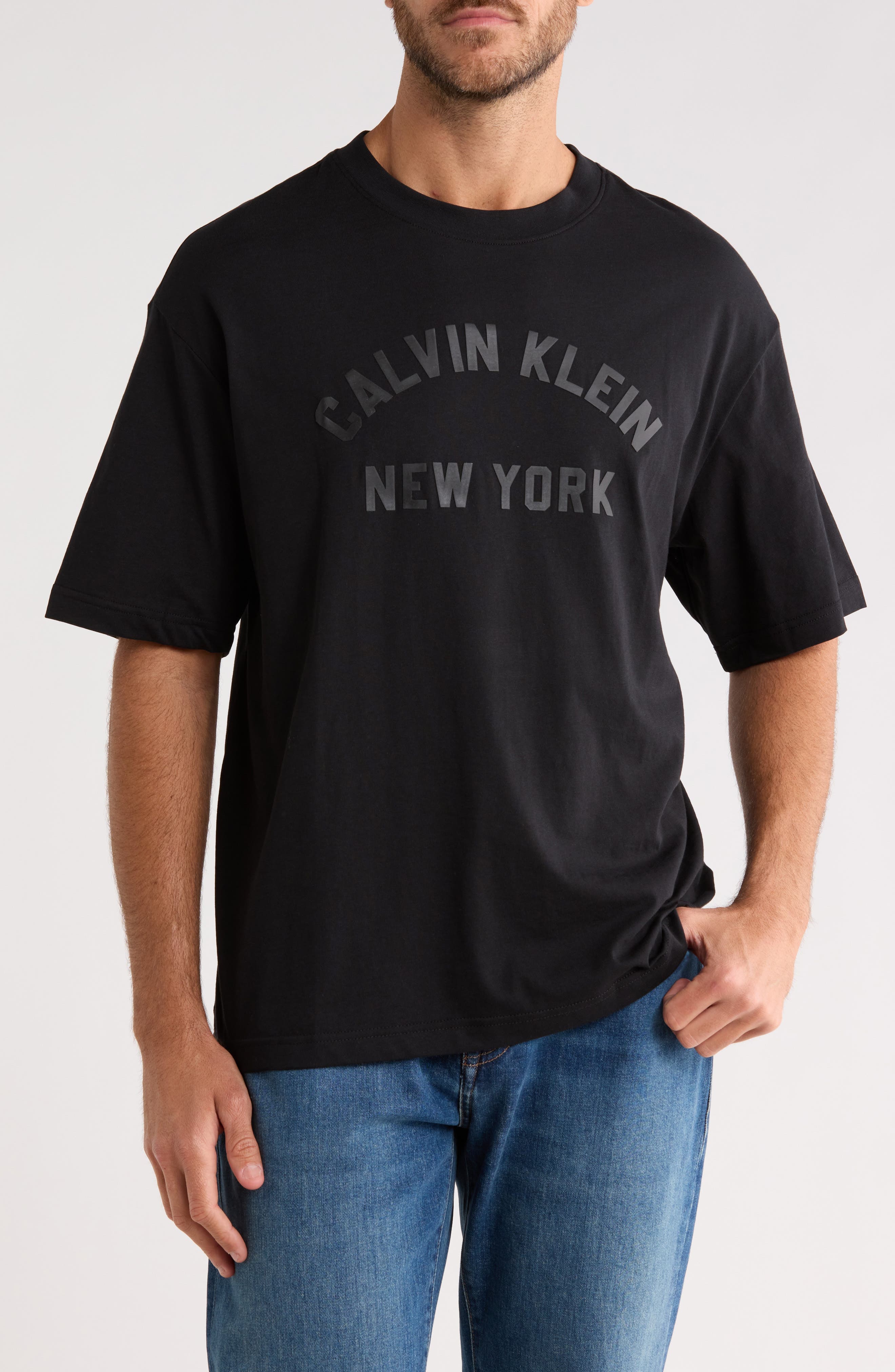 Relaxed Arch Logo Cotton T-Shirt - image 1