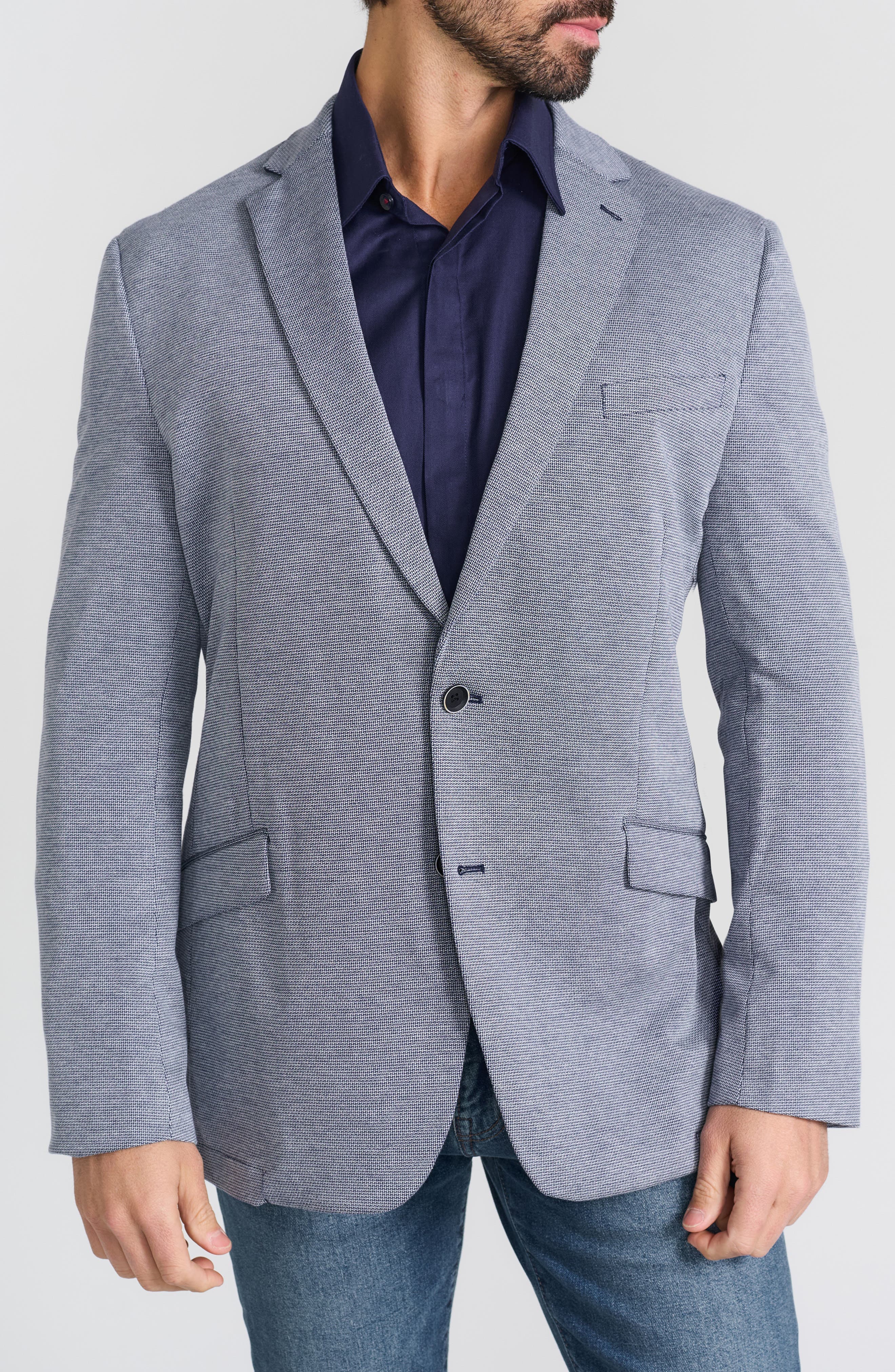 Textured Knit Sport Coat - image 1