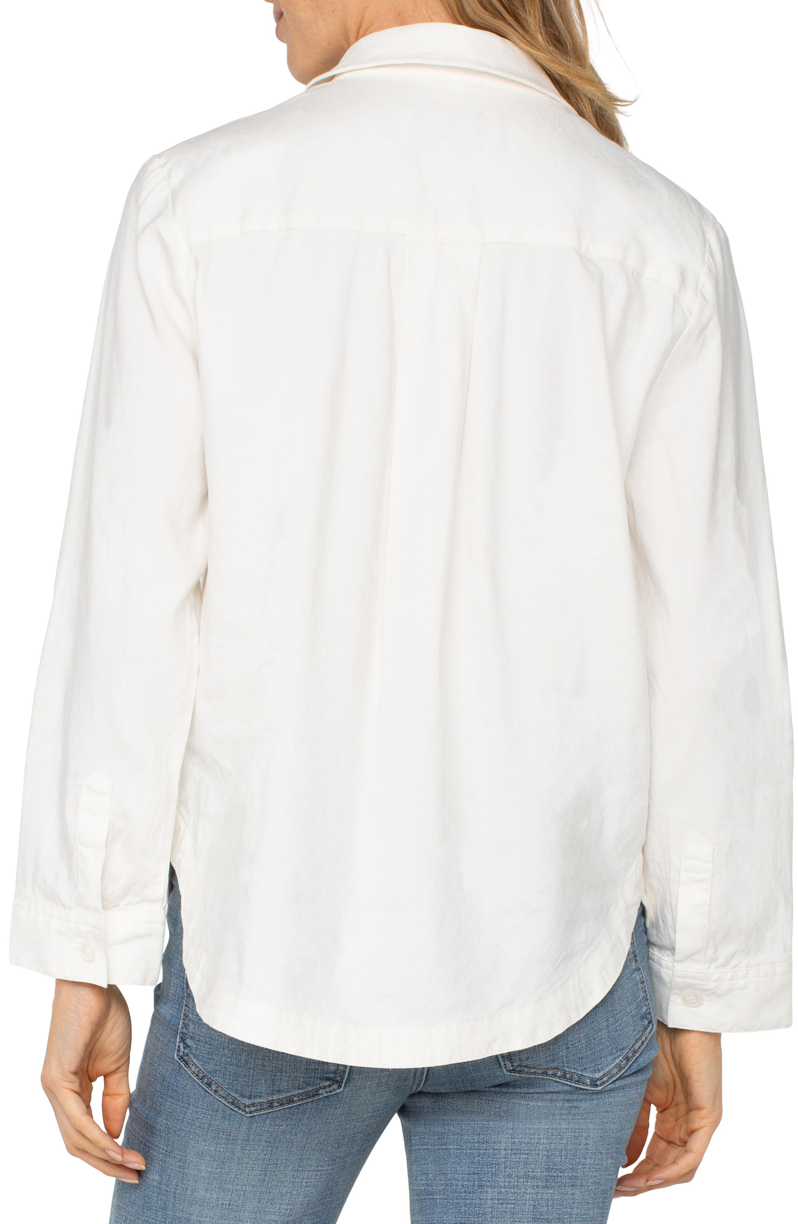 Stretch Linen Blend Shacket - image 2