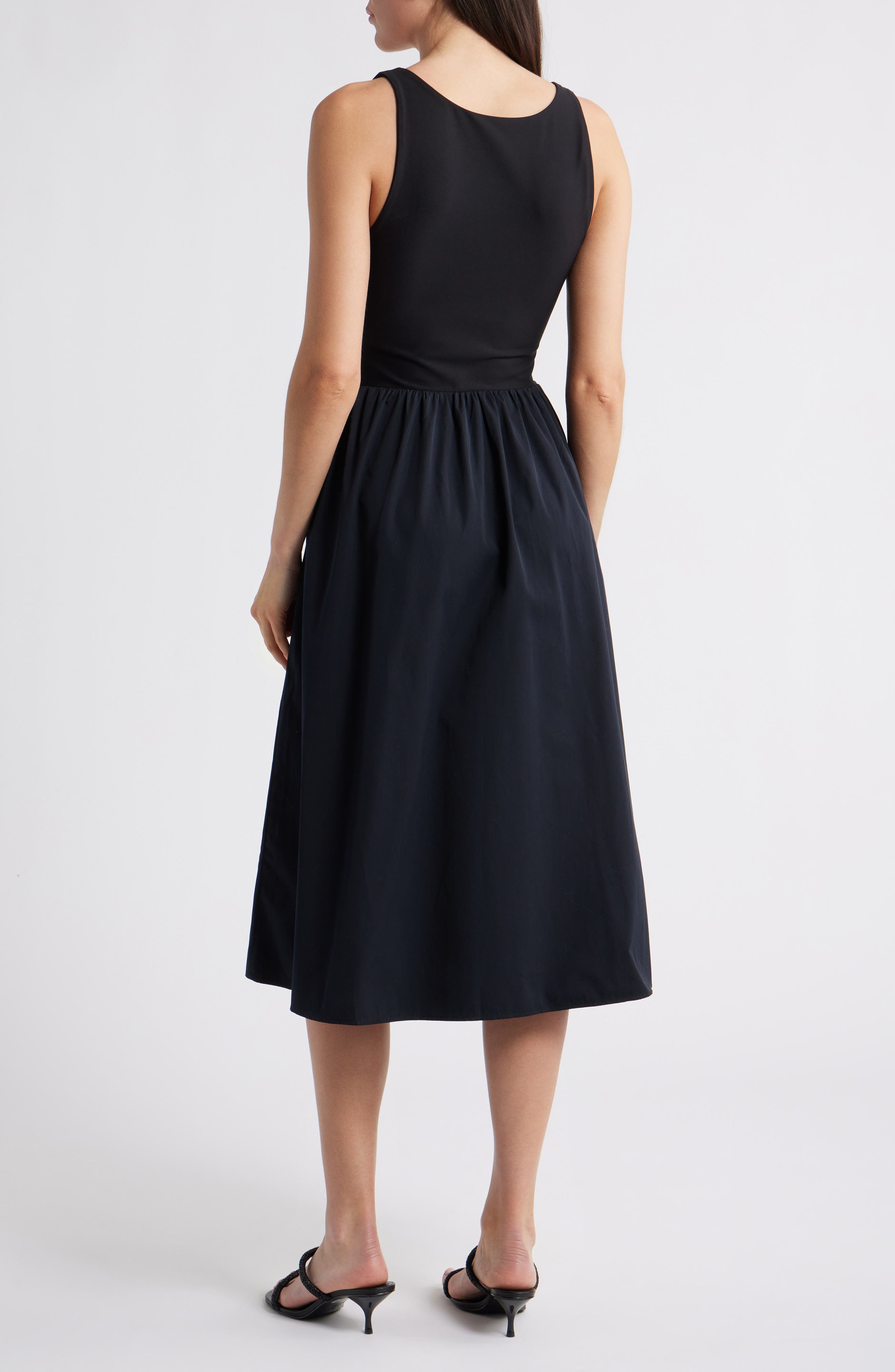 SPANXsmooth Jersey Mixed Media Midi Dress - image 2