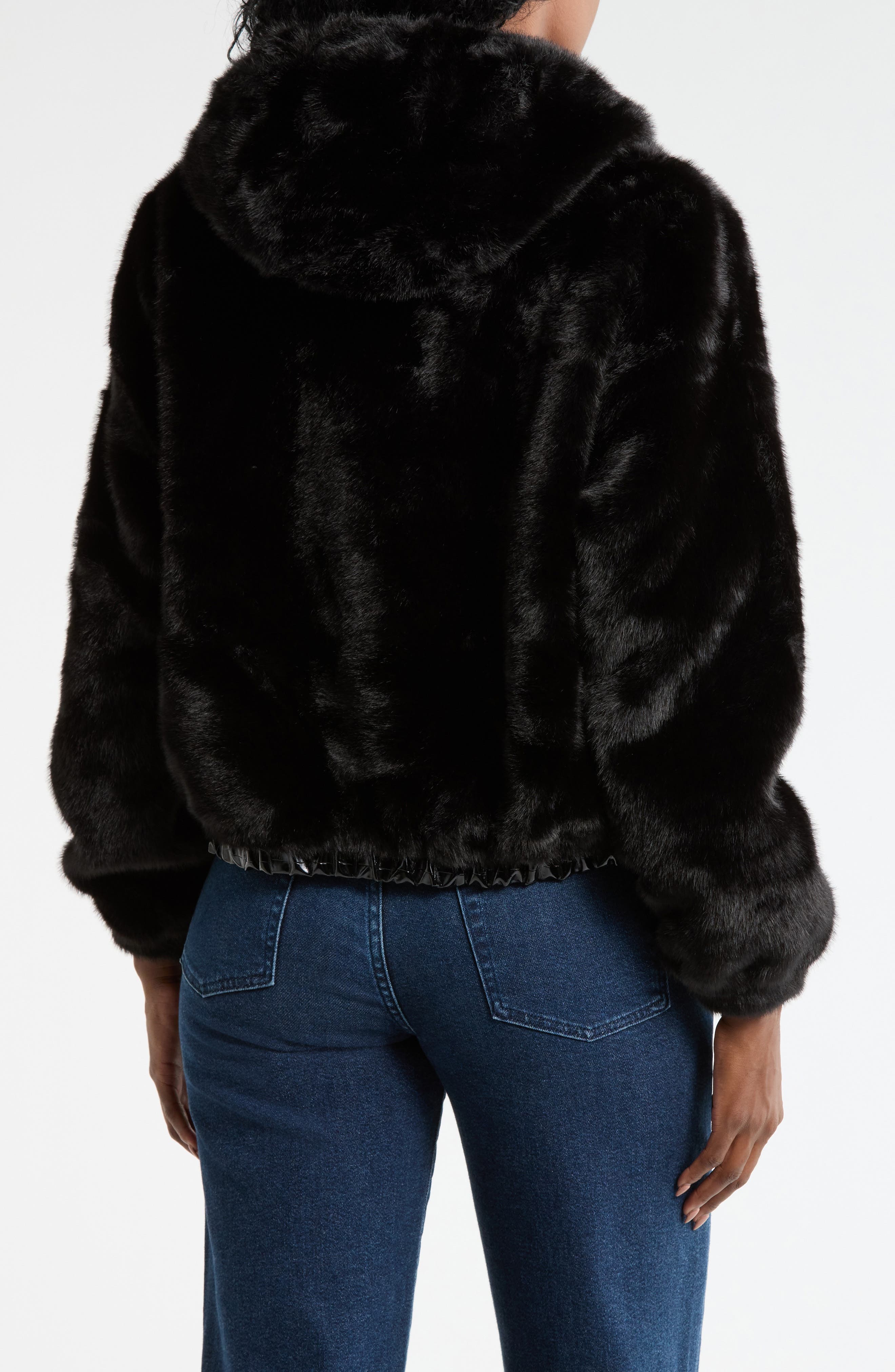 Faux Fur Hoodie - image 2