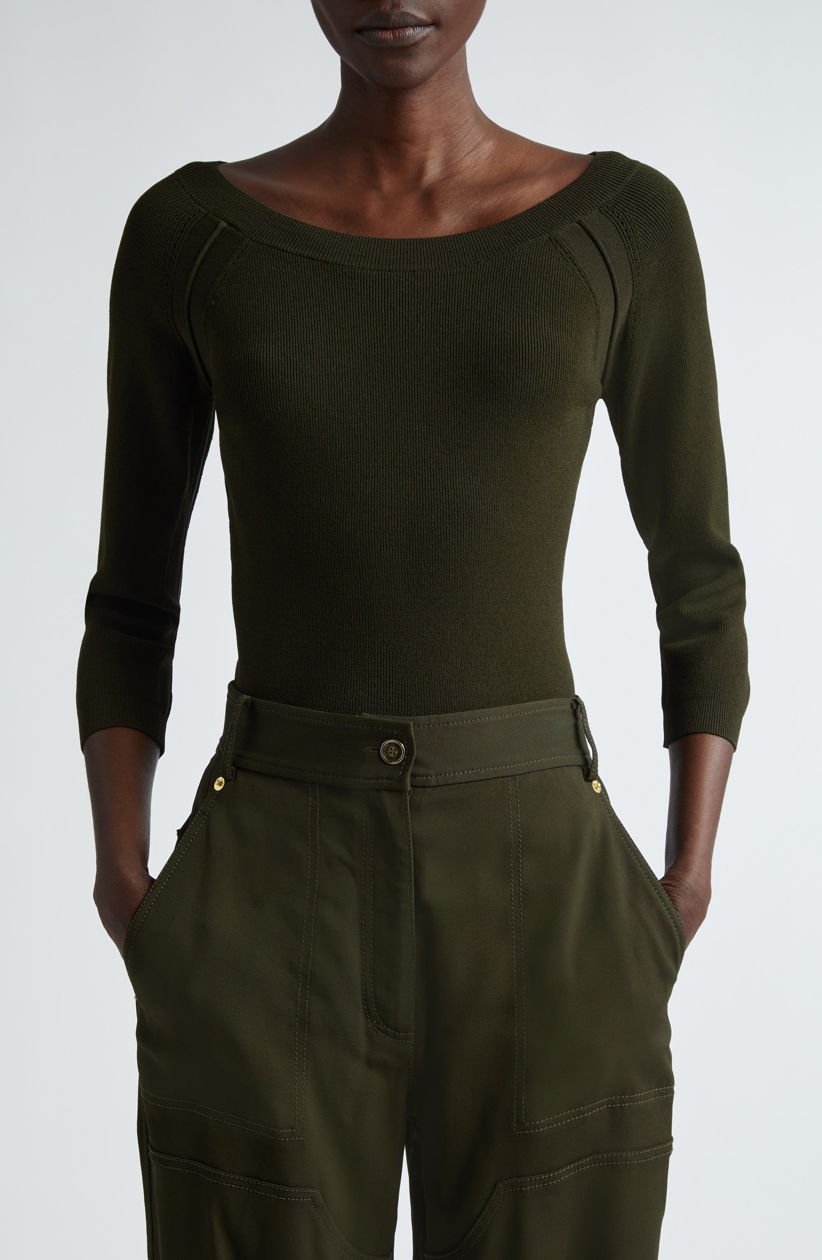 Fine Gauge Rib Sweater - image 1