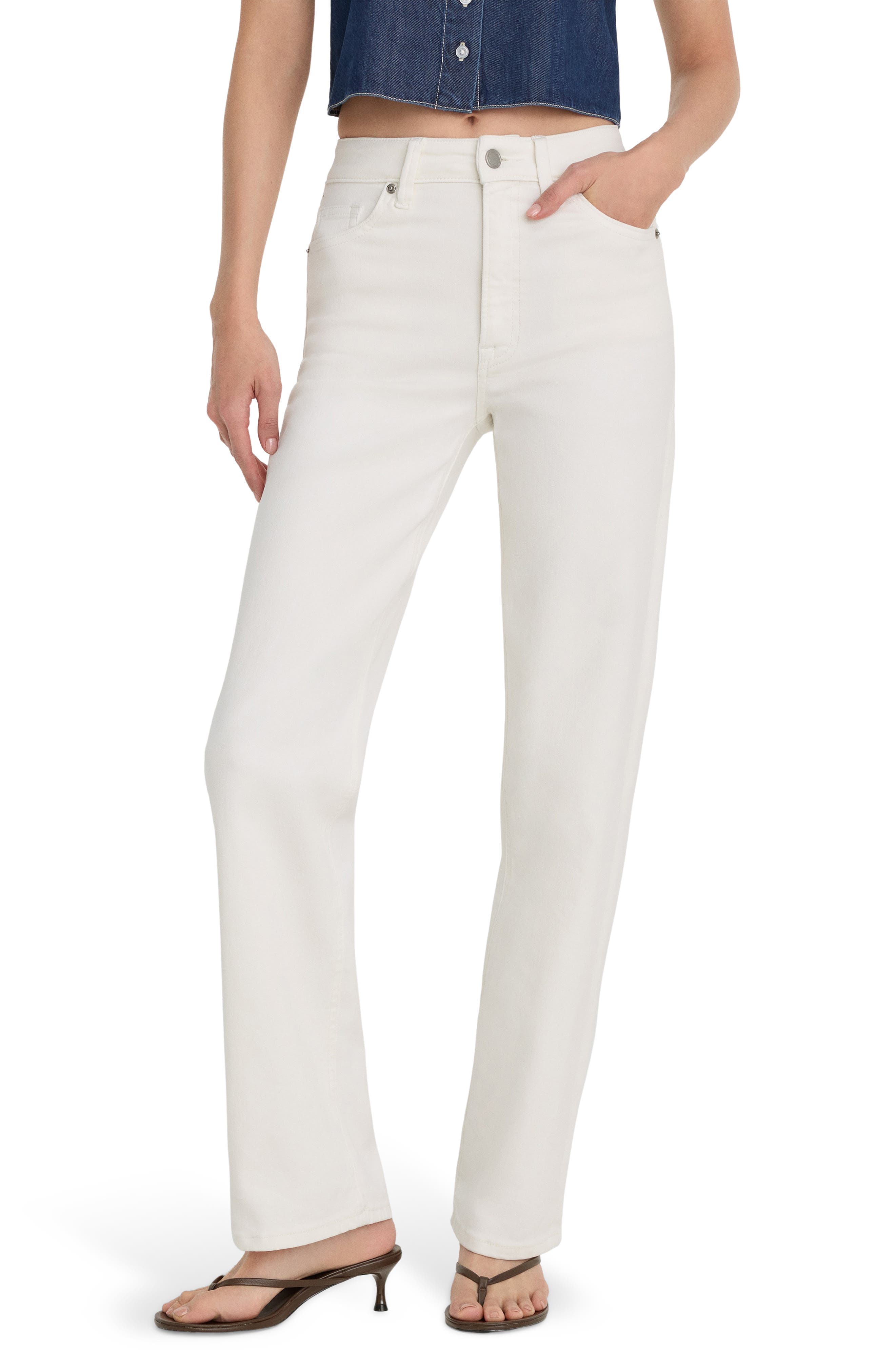 Good True High Waist Straight Leg Jeans - image 1