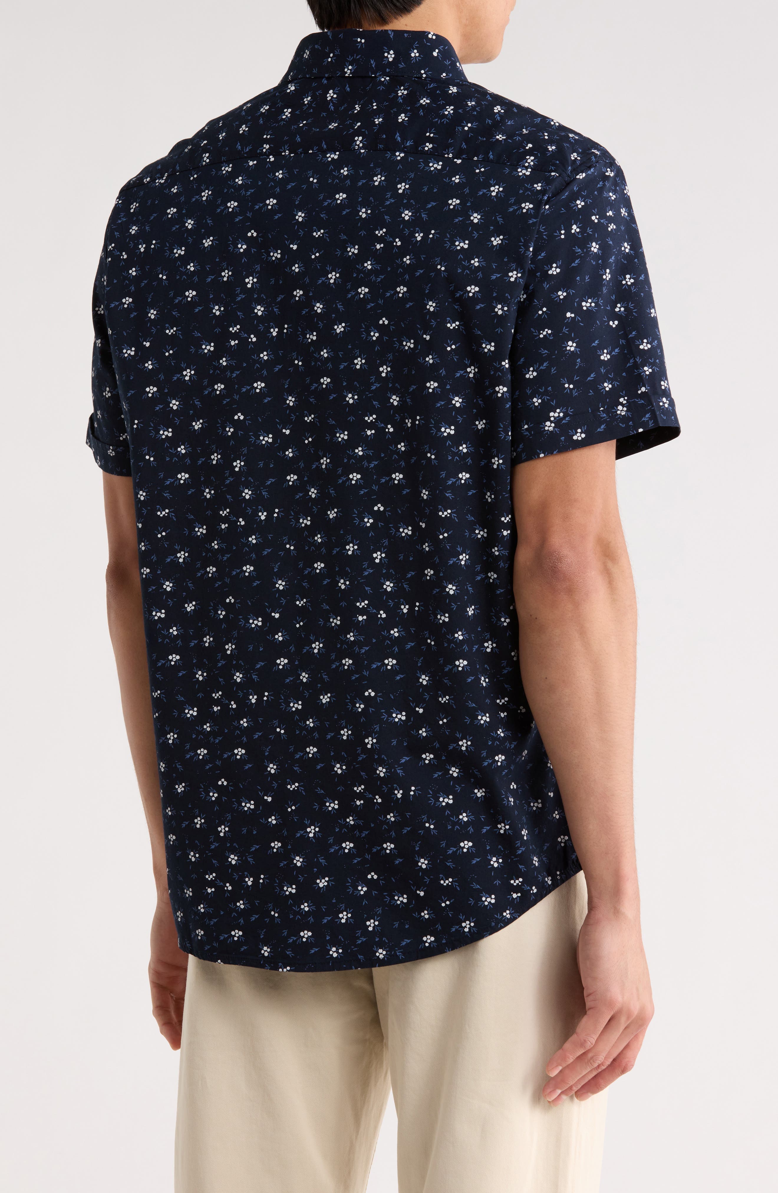 Floral Short Sleeve Button-Up Shirt - image 2