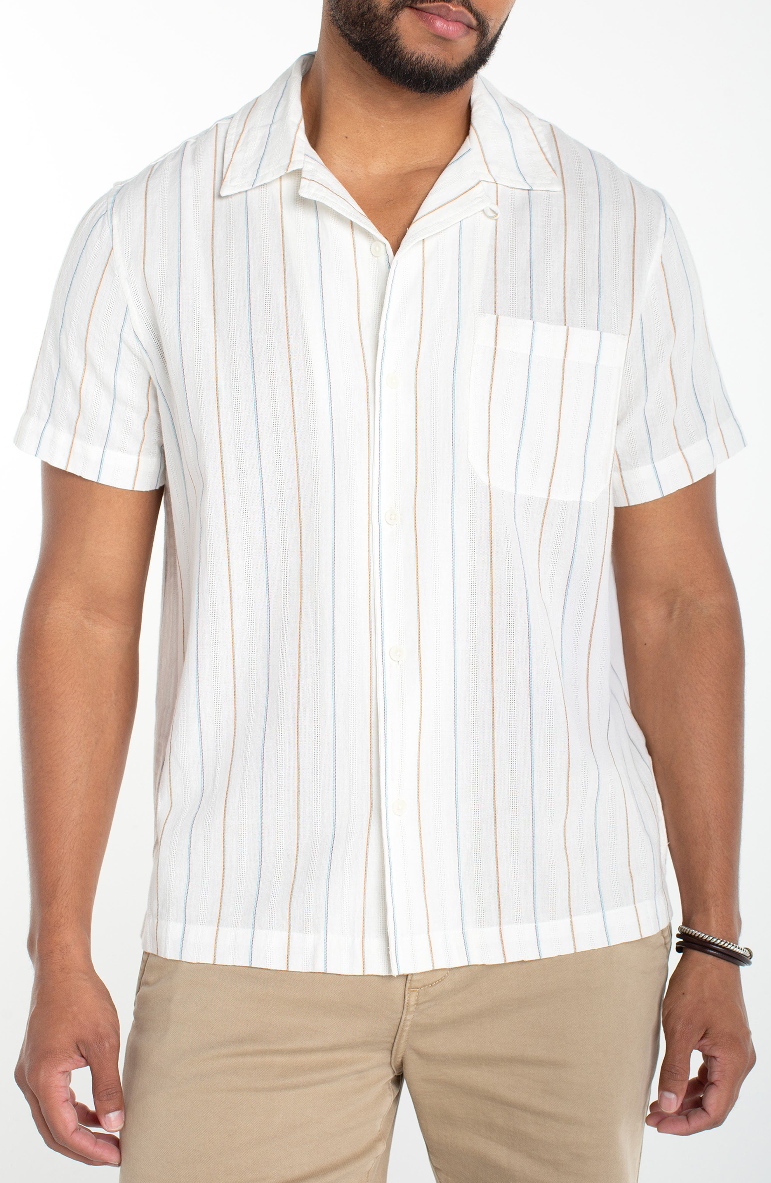 Stripe Camp Shirt - image 1