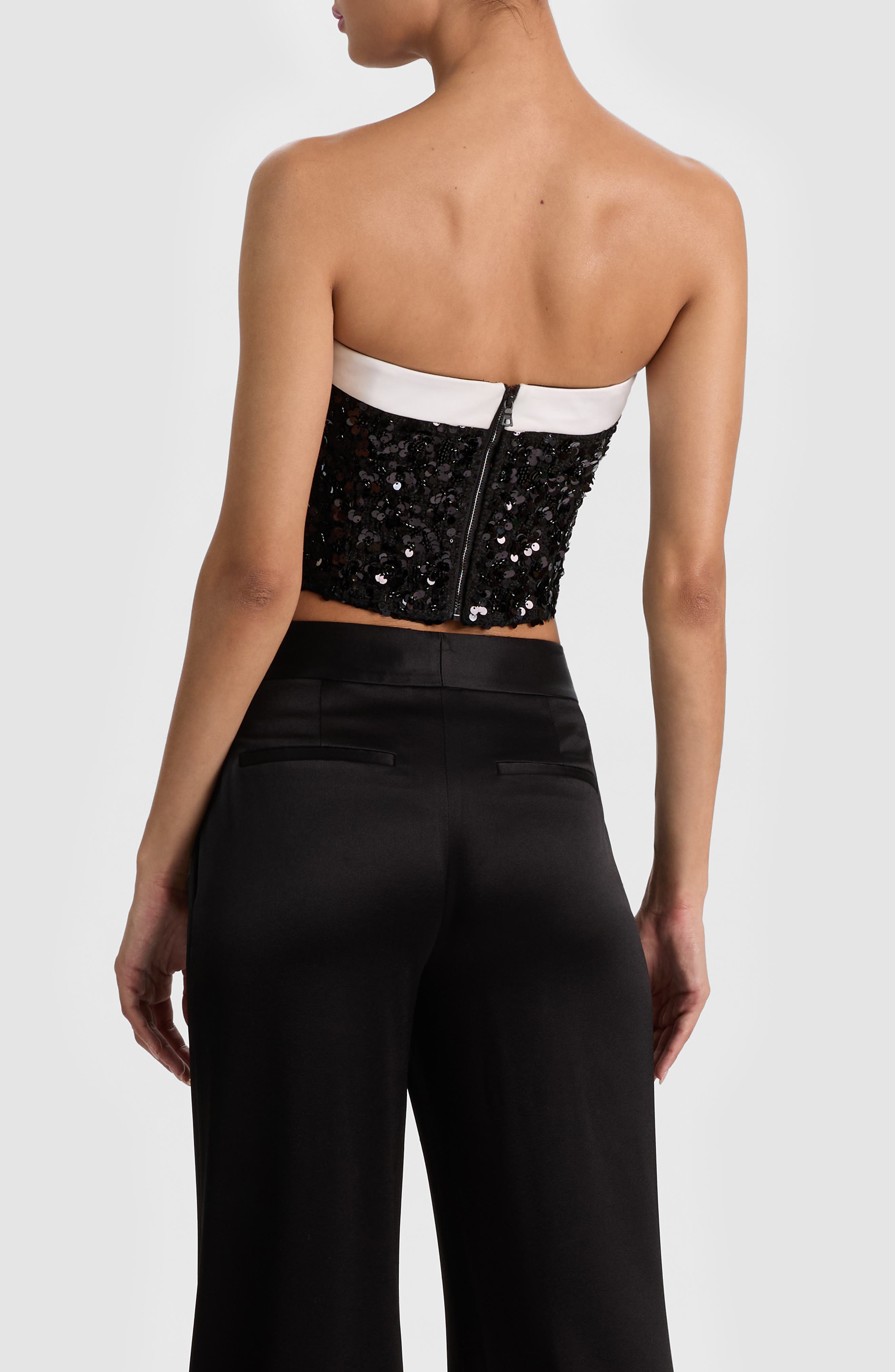 Katya Sequin Strapless Top - image 2