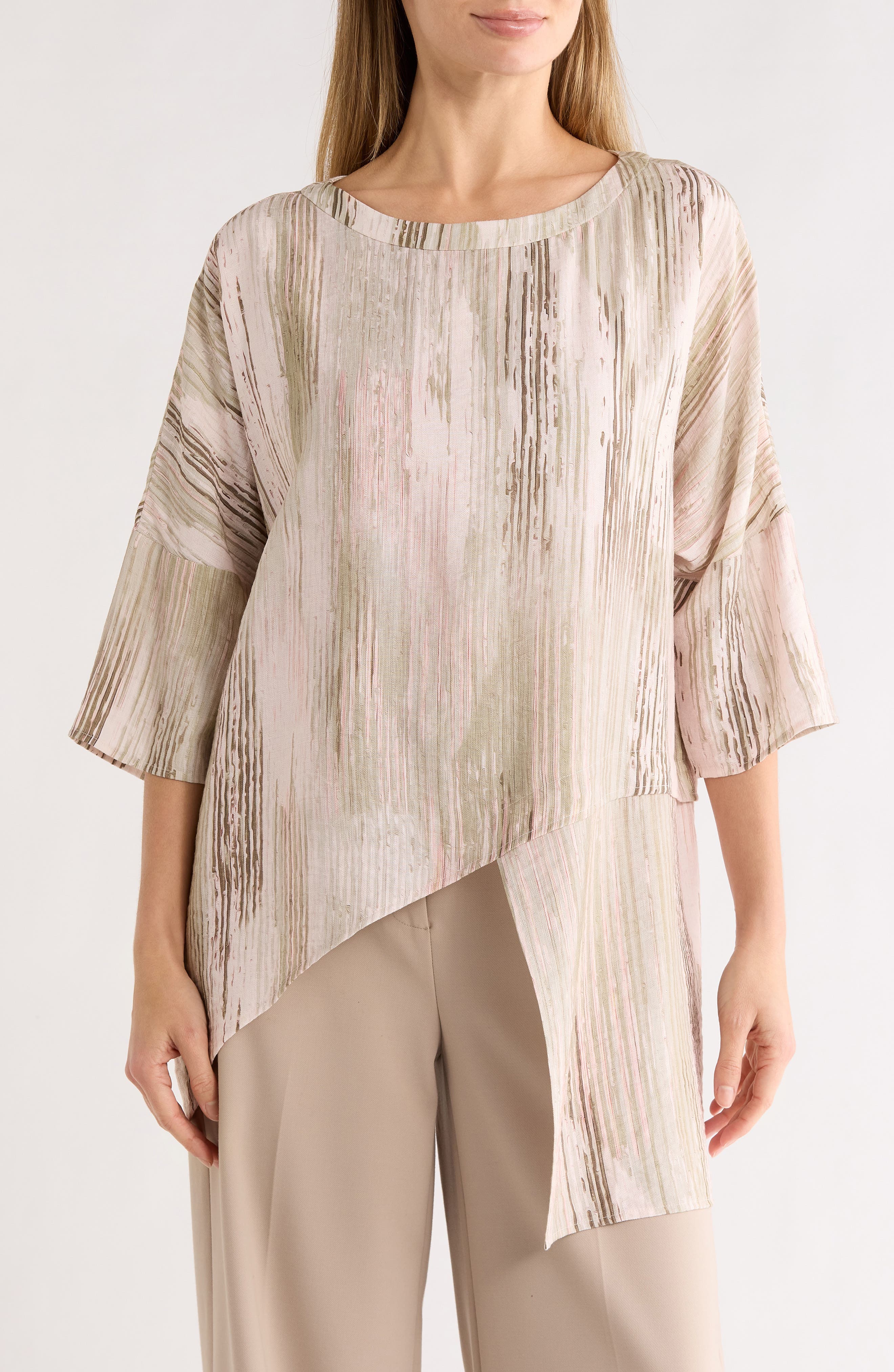 Uneven Hem Tunic Shirt - image 3