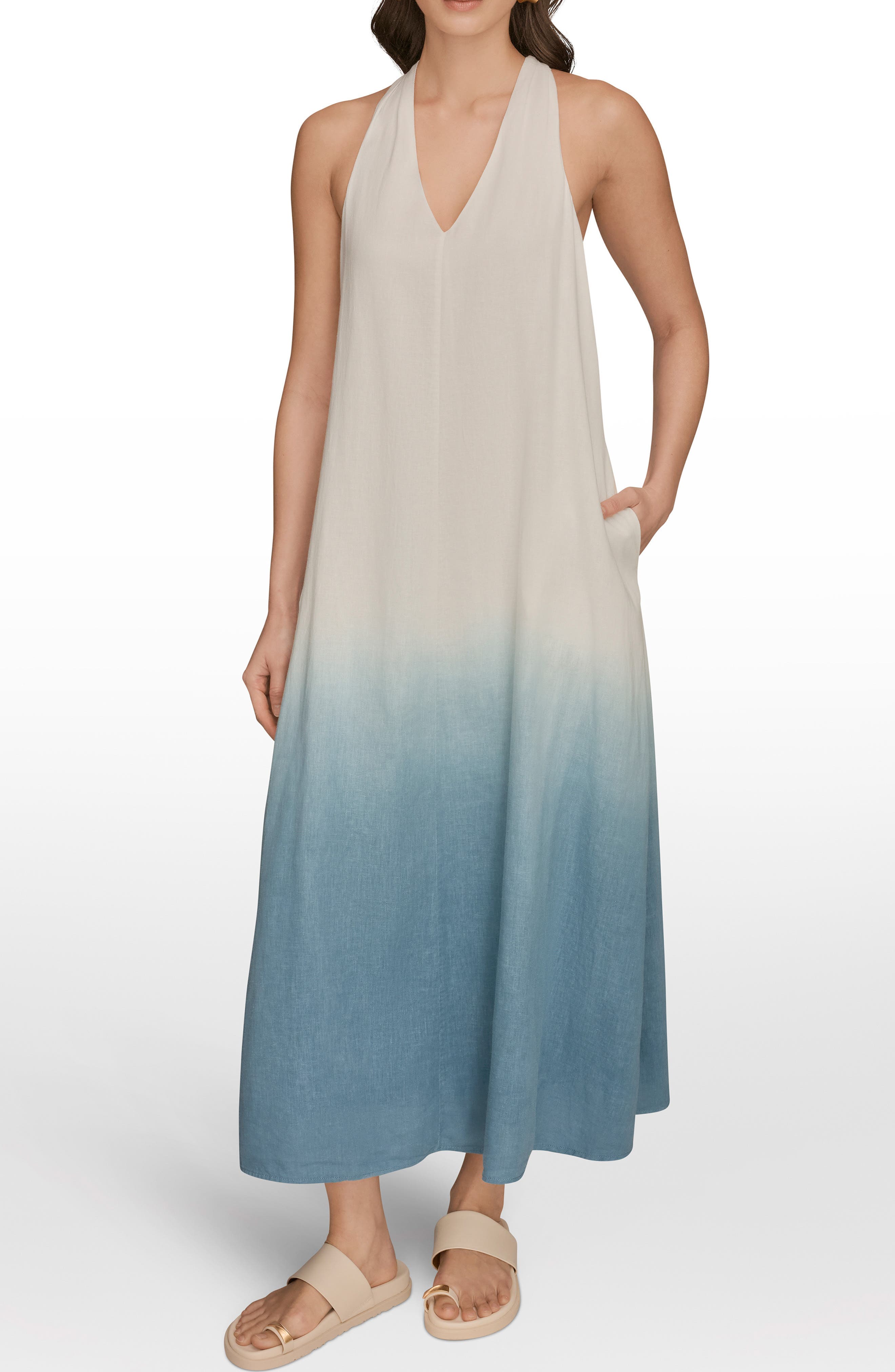 V-Neck Sleeveless Maxi Dress - image 1