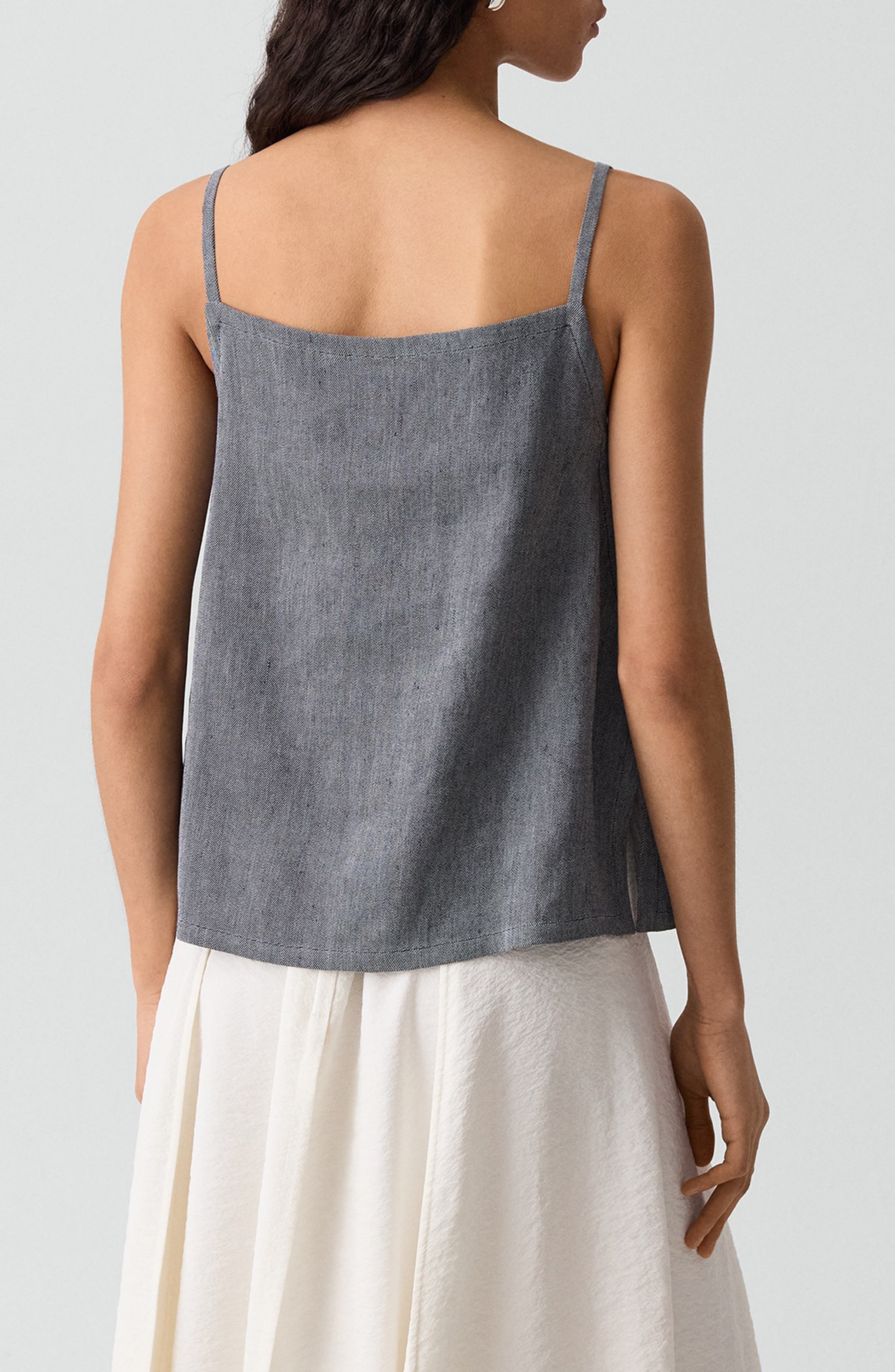 Apron Front Linen Blend Twill Camisole - image 4
