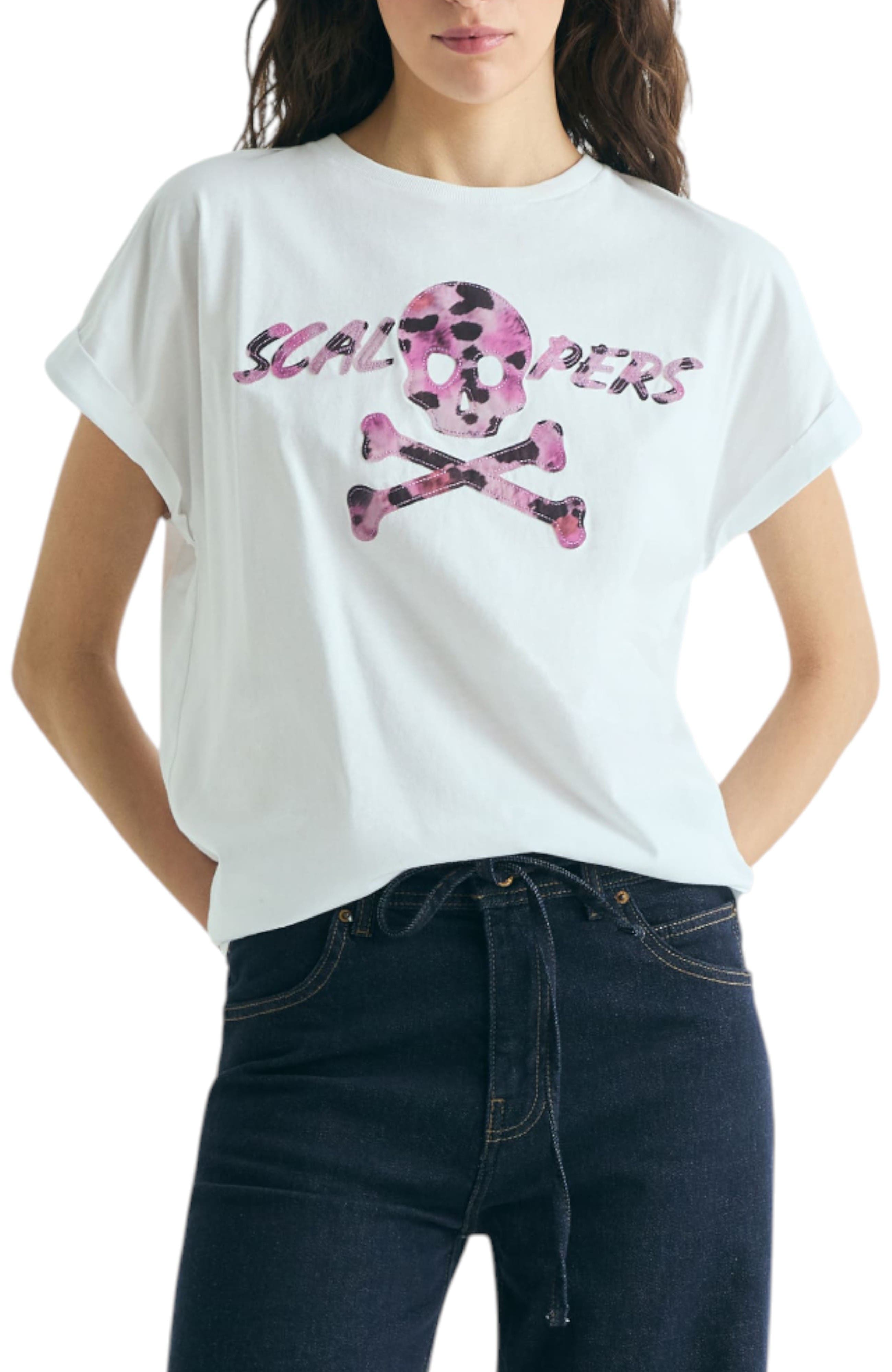 Animal Print Skull T-Shirt - image 1