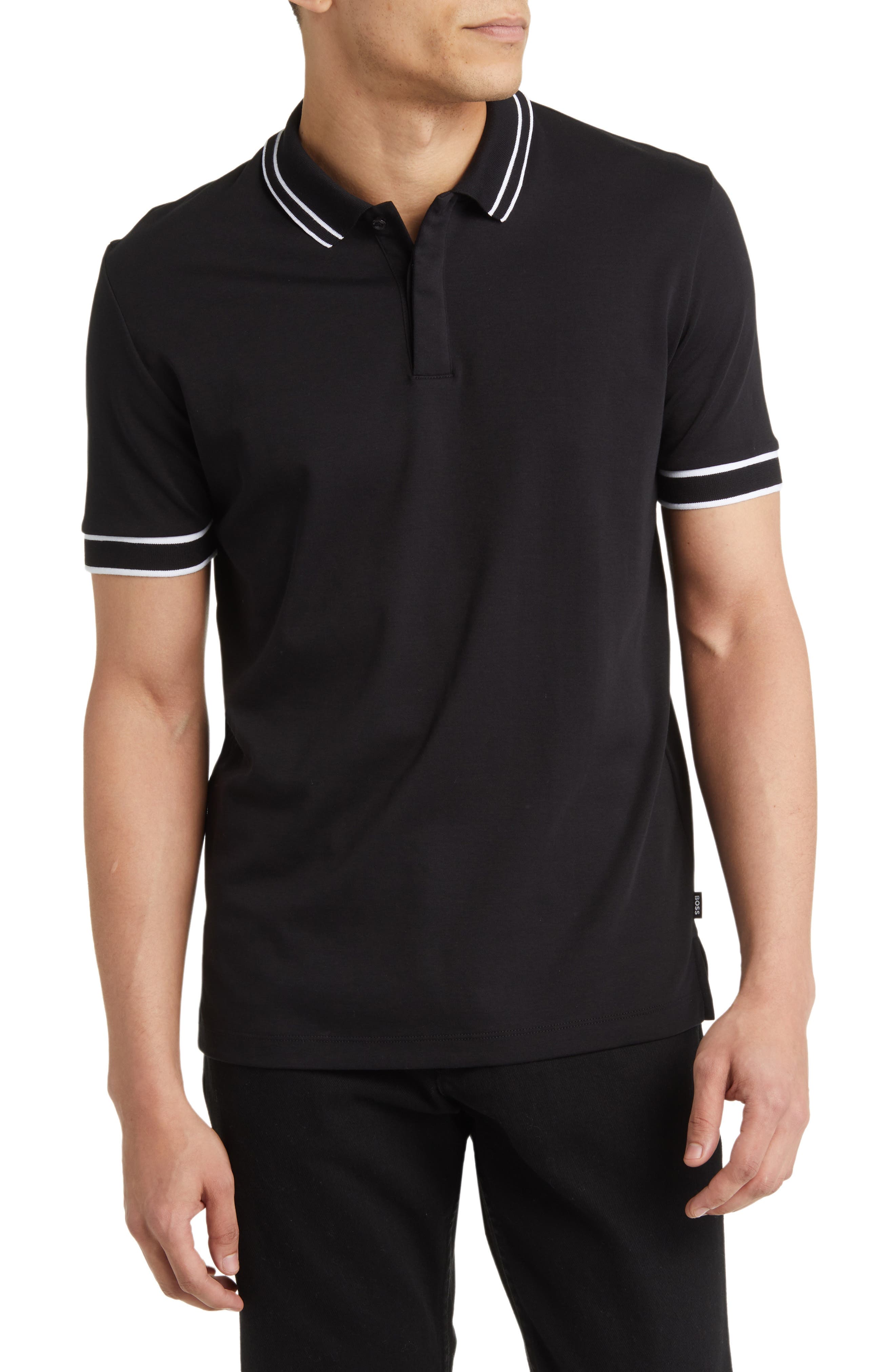 Parlay Tipped Cotton Polo - image 1