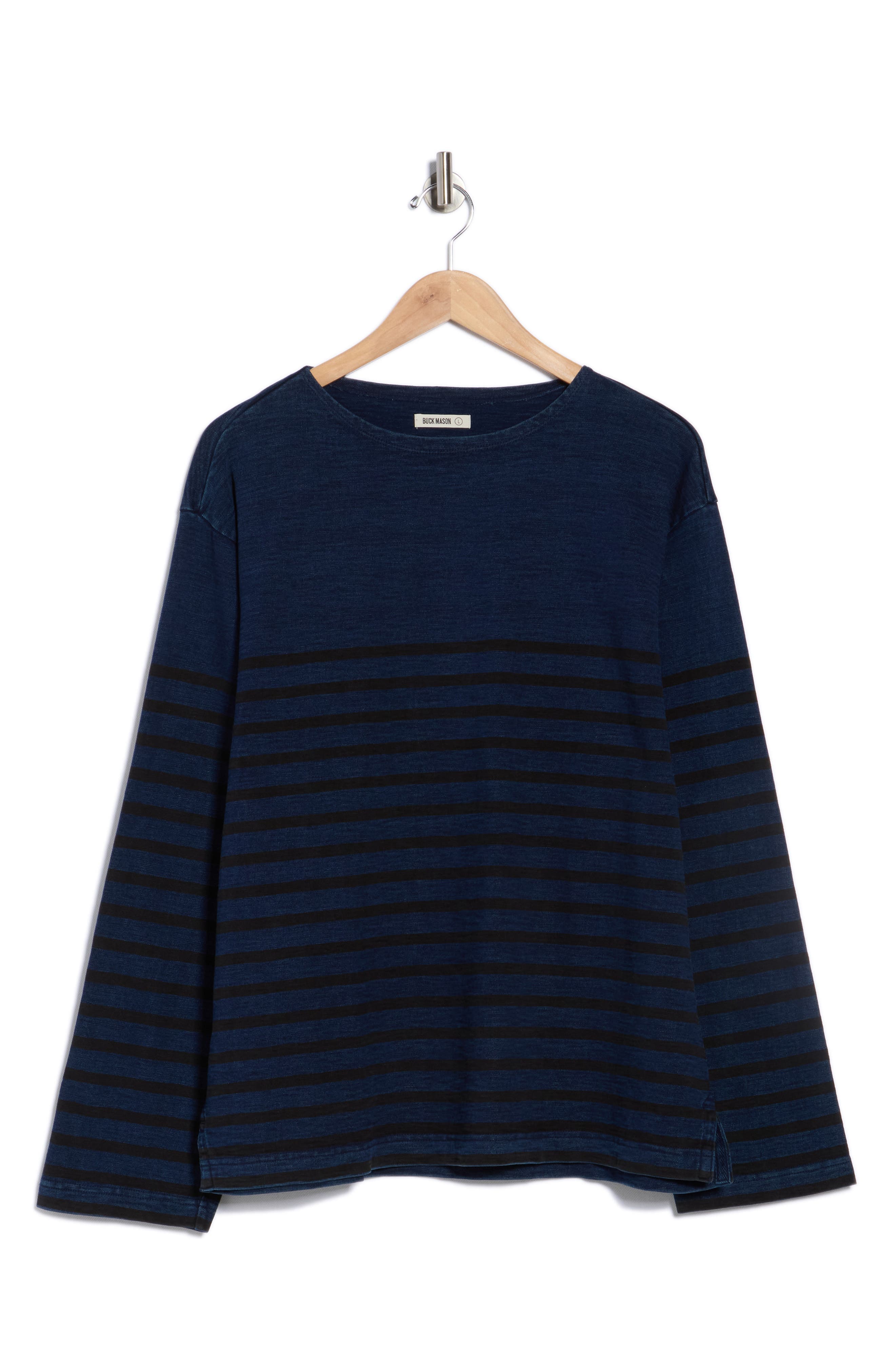 Stripe Cotton Crewneck Polo - image 1