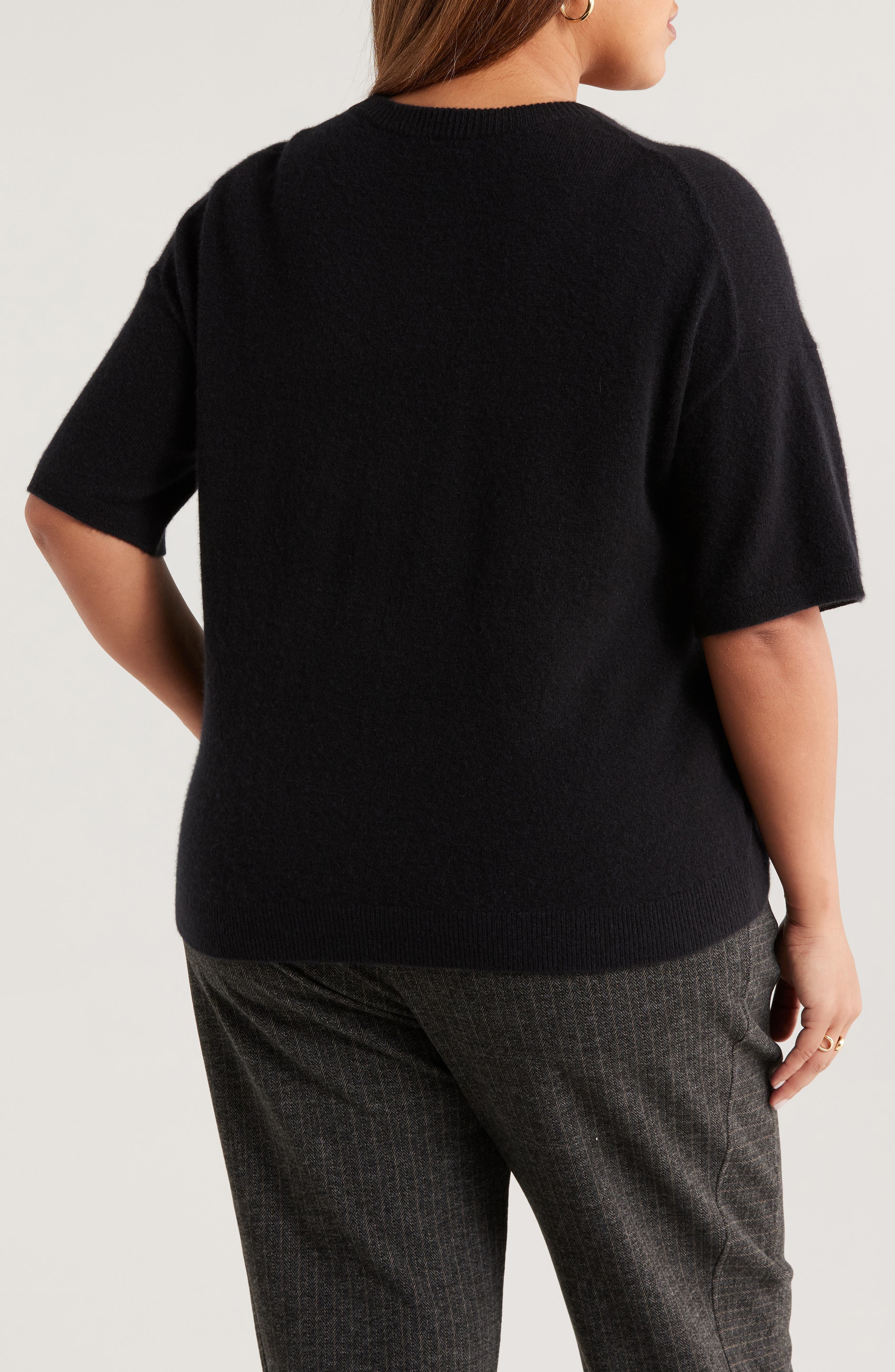 Short Sleeve Cashmere Sweater - image 2